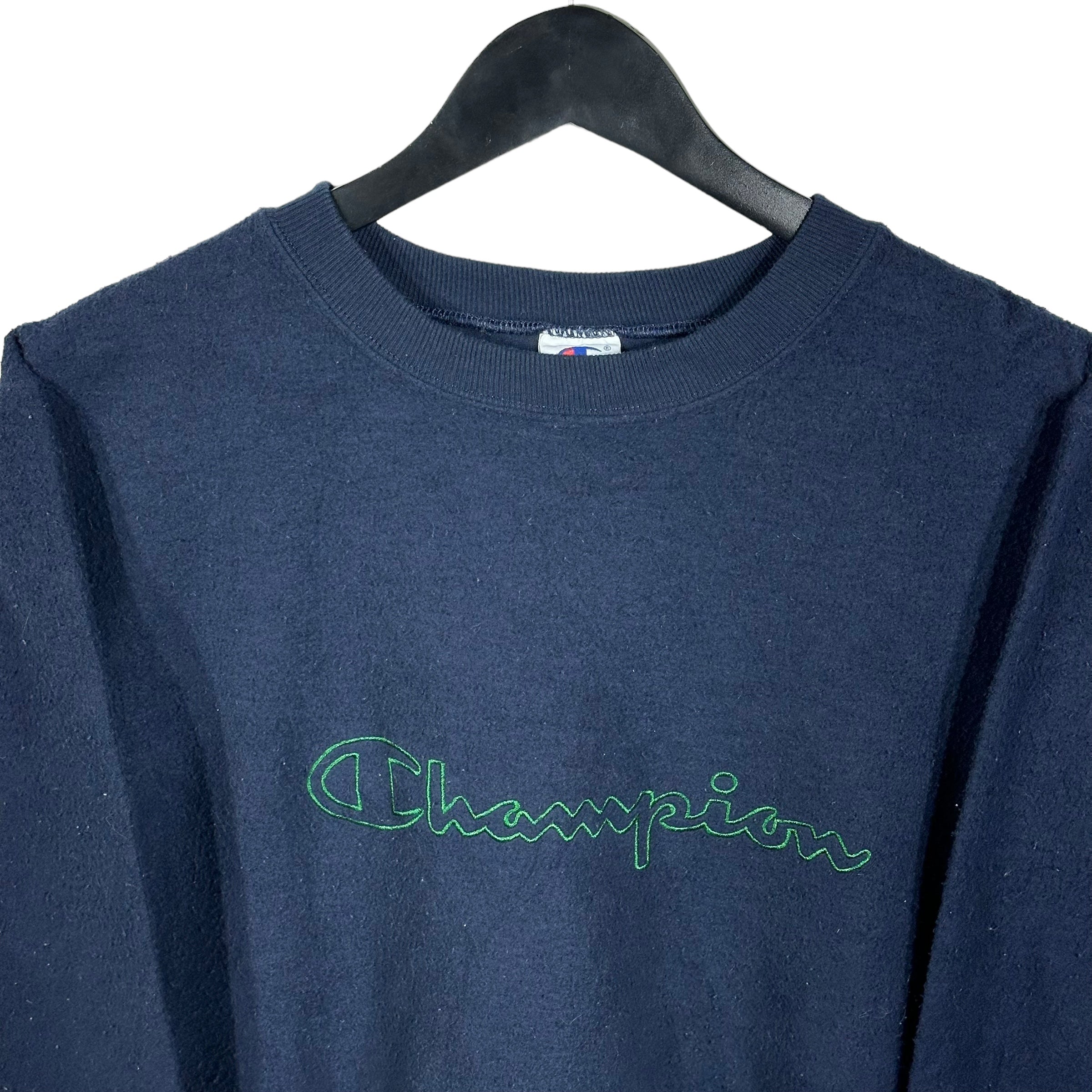 Vintage Champion Spellout Logo Crewneck