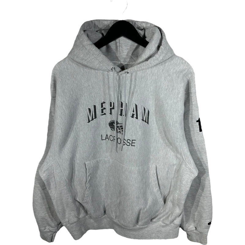 Vintage Champion Reverse Weave "Mempham Lacrosse" Hoodie