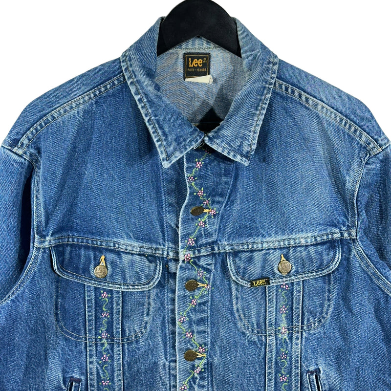 Vintage Lee Hand Painted Denim Jacket