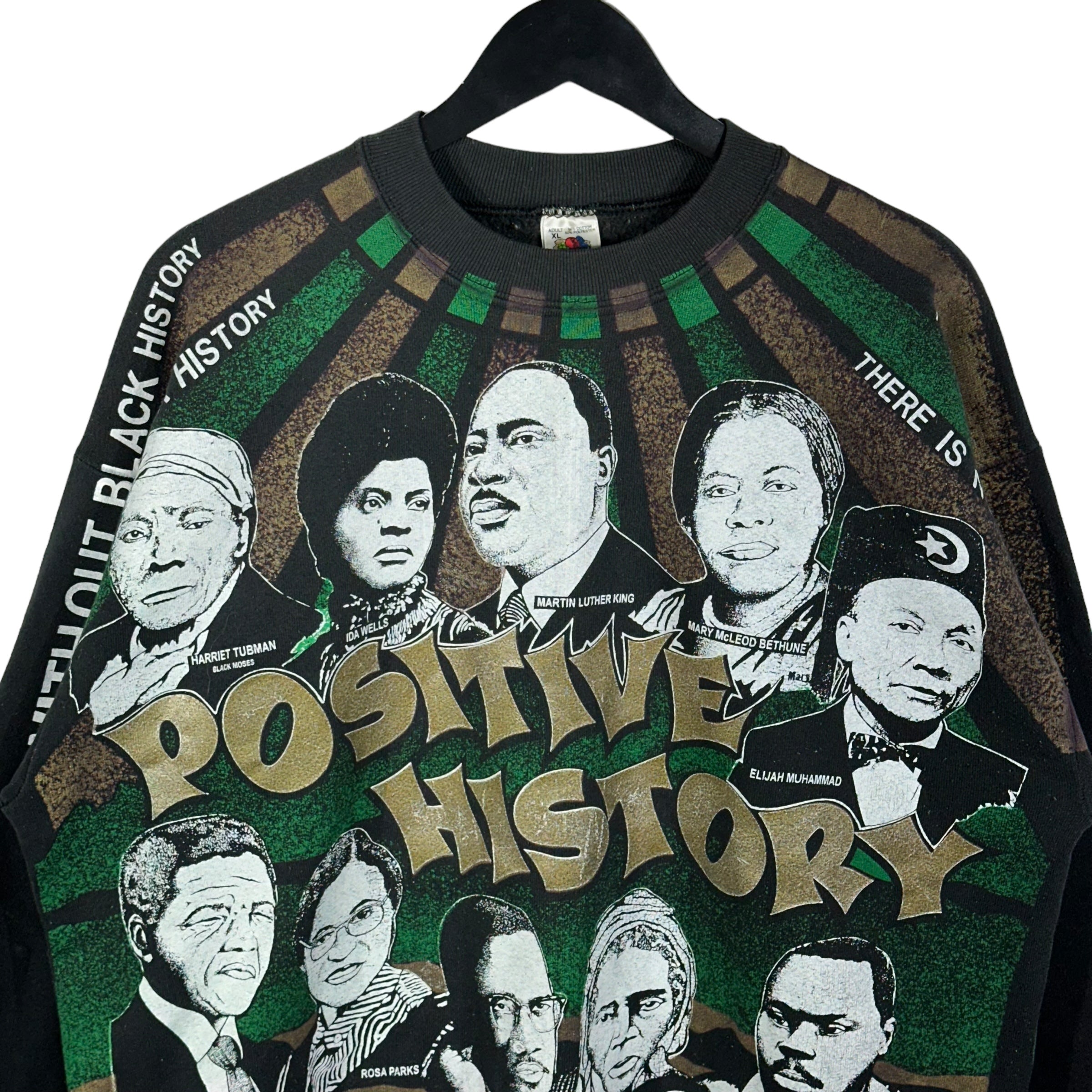 Vintage Positive History Bootleg Rap Tee AOP Sweatshirt