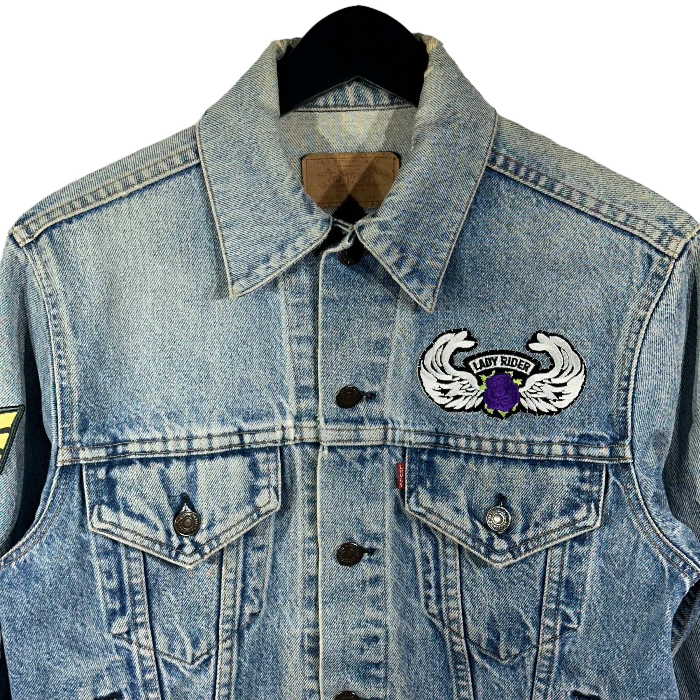 Vintage Lady Rider WWJD Denim Jacket