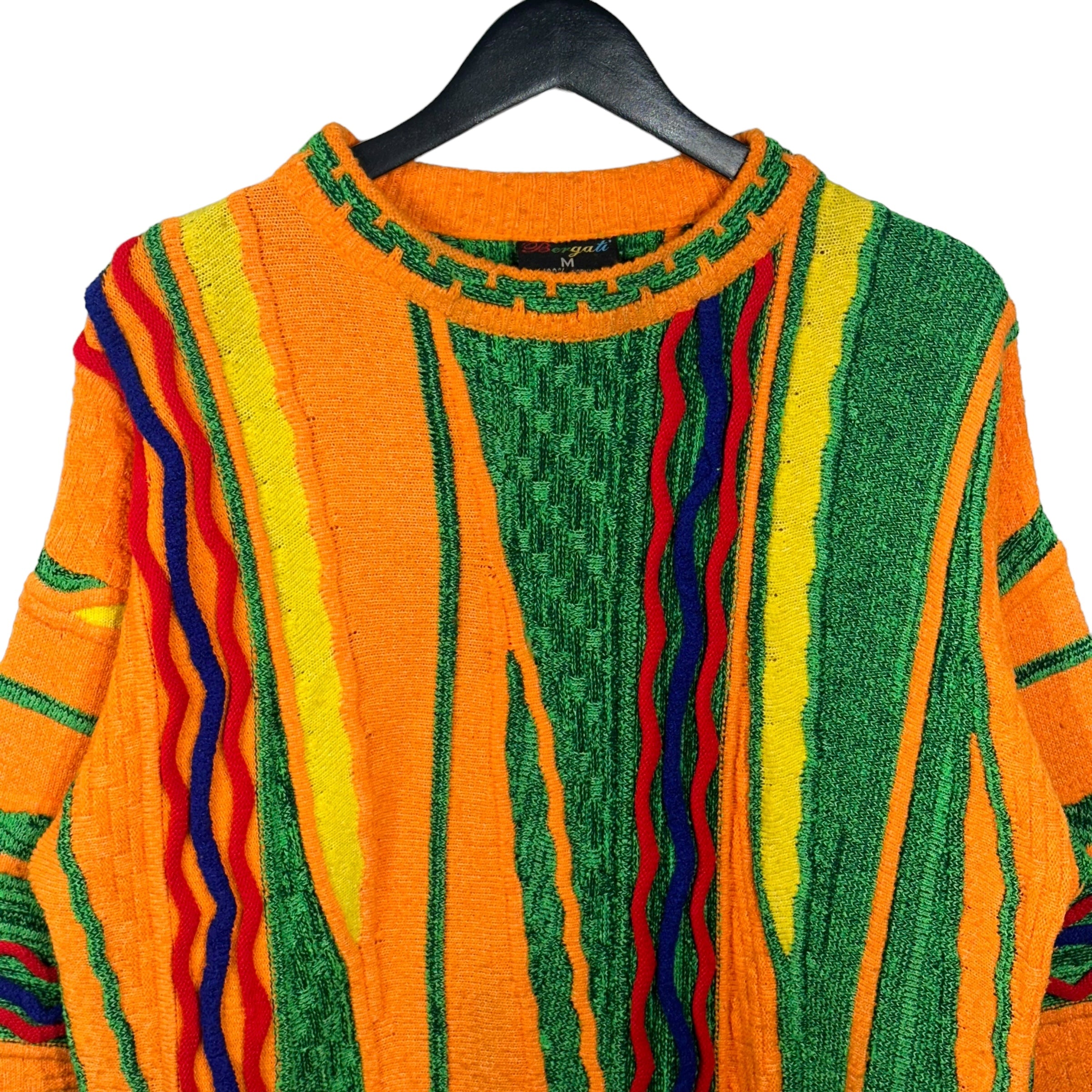 Vintage Bergati 3D Knit Pullover Sweater