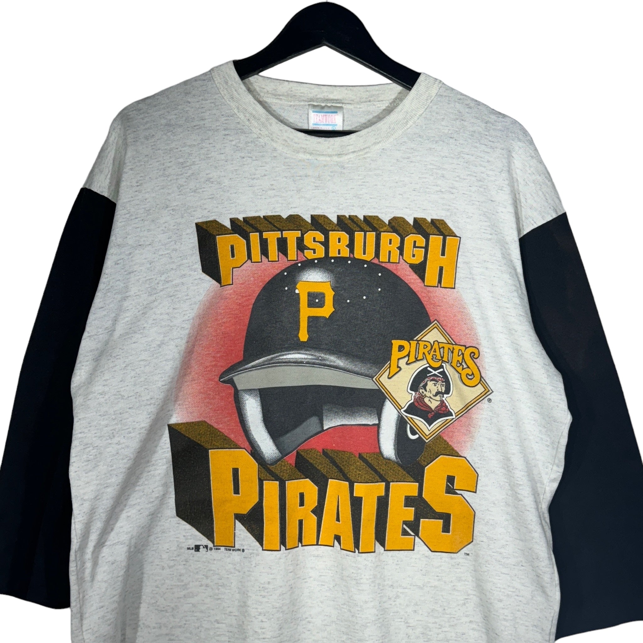 Vintage Pittsburgh Pirates Helmet Long Sleeve