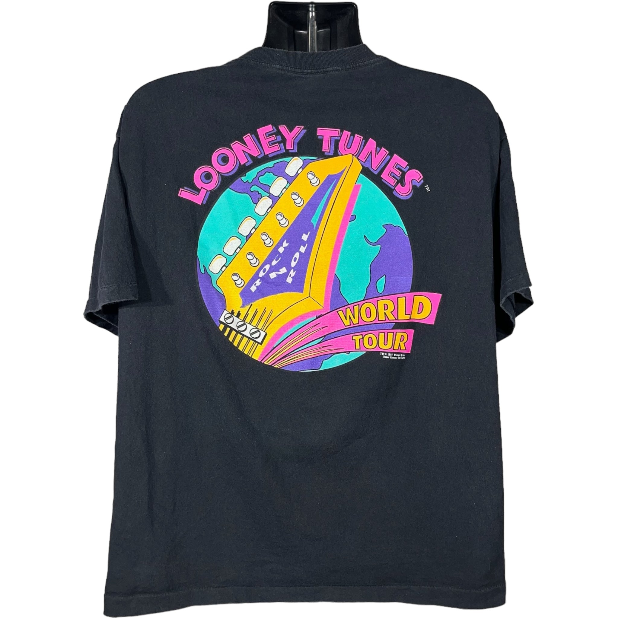 Vintage Looney Tunes "Off Beat" World Tour Tee 1991