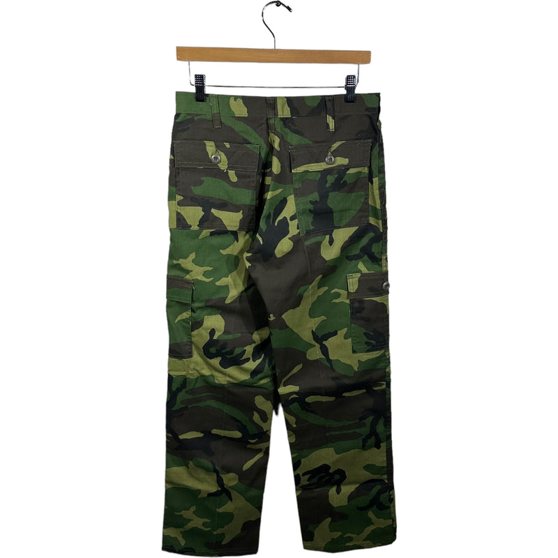 Vintage Military Woodland Camo Cargo Pants