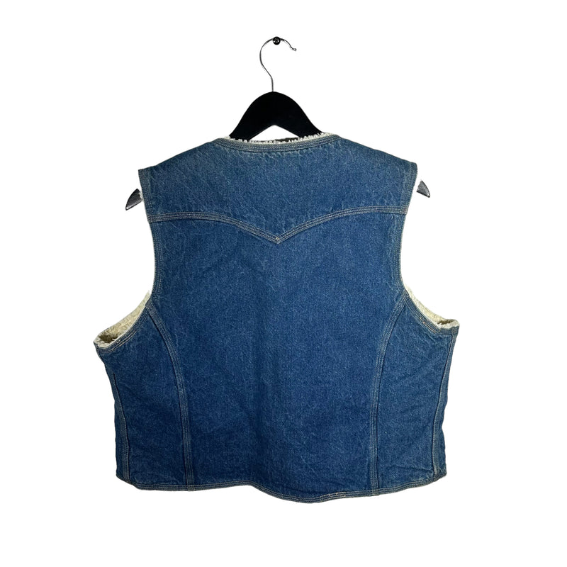 Vintage Levis Sherpa Lined Jean Vest