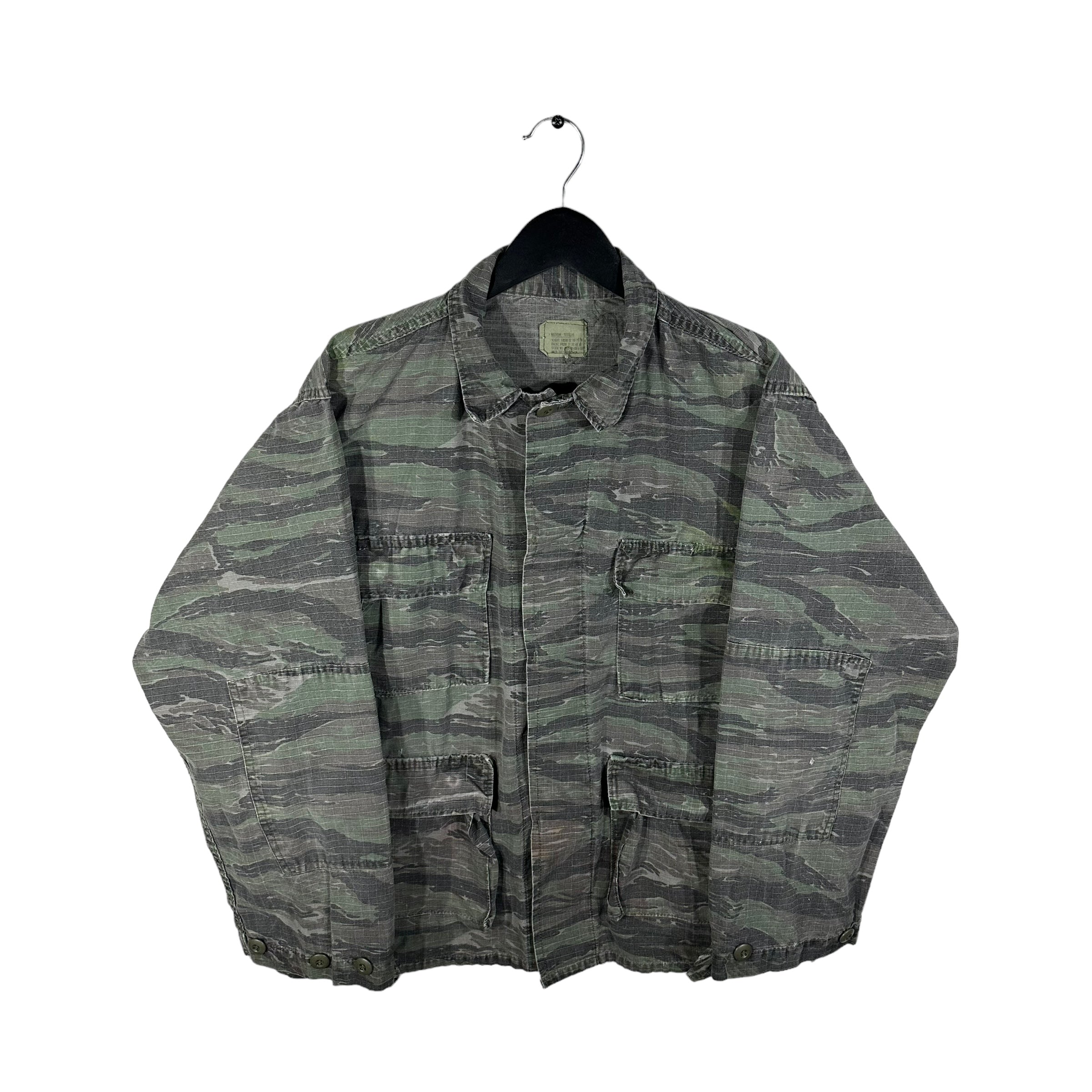 Vintage Military Camo Button Up
