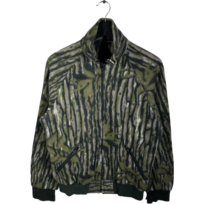 Vintage Tree Bark Camo Fleece Jacket