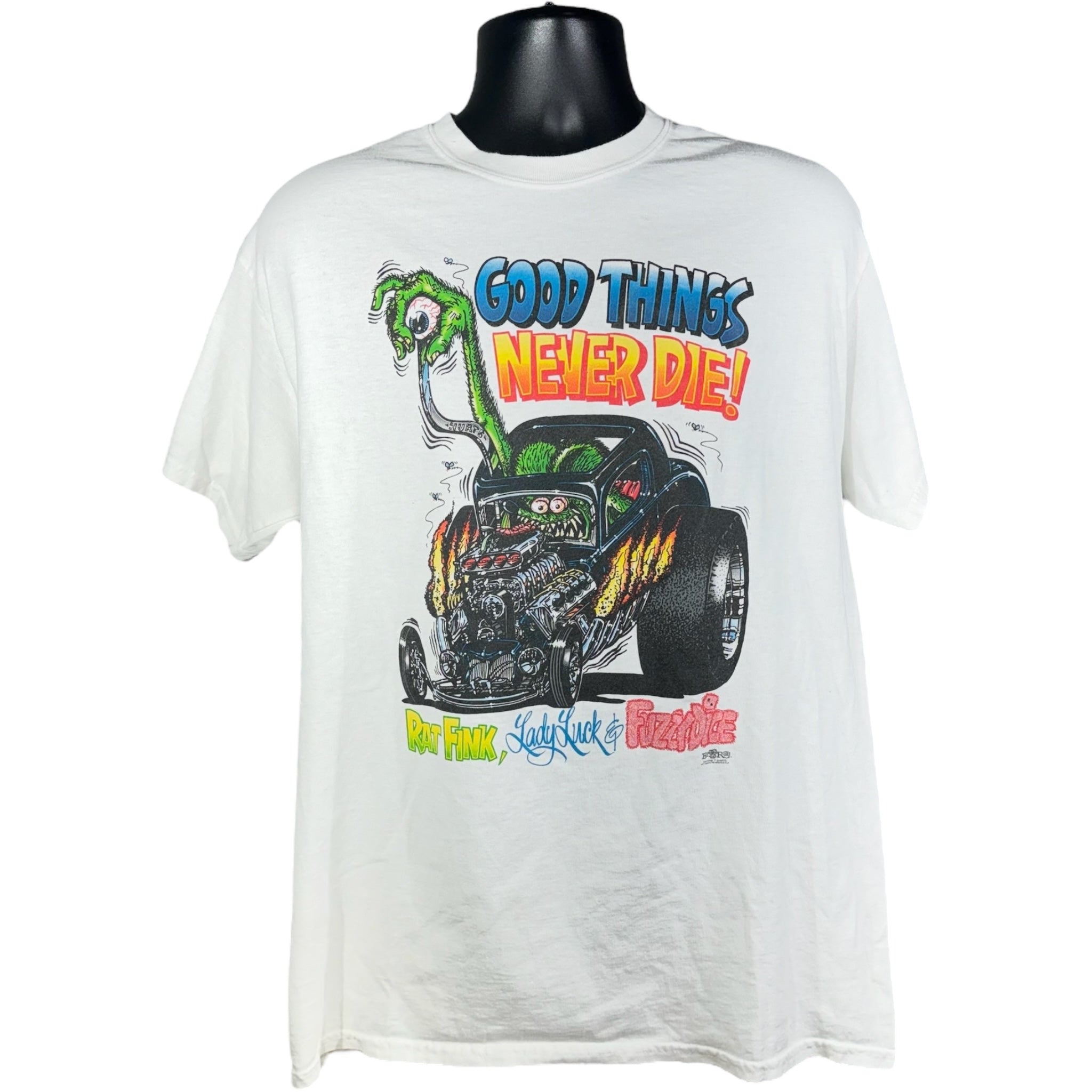 Vintage Rat Fink "Good Things Never Die!" Tee