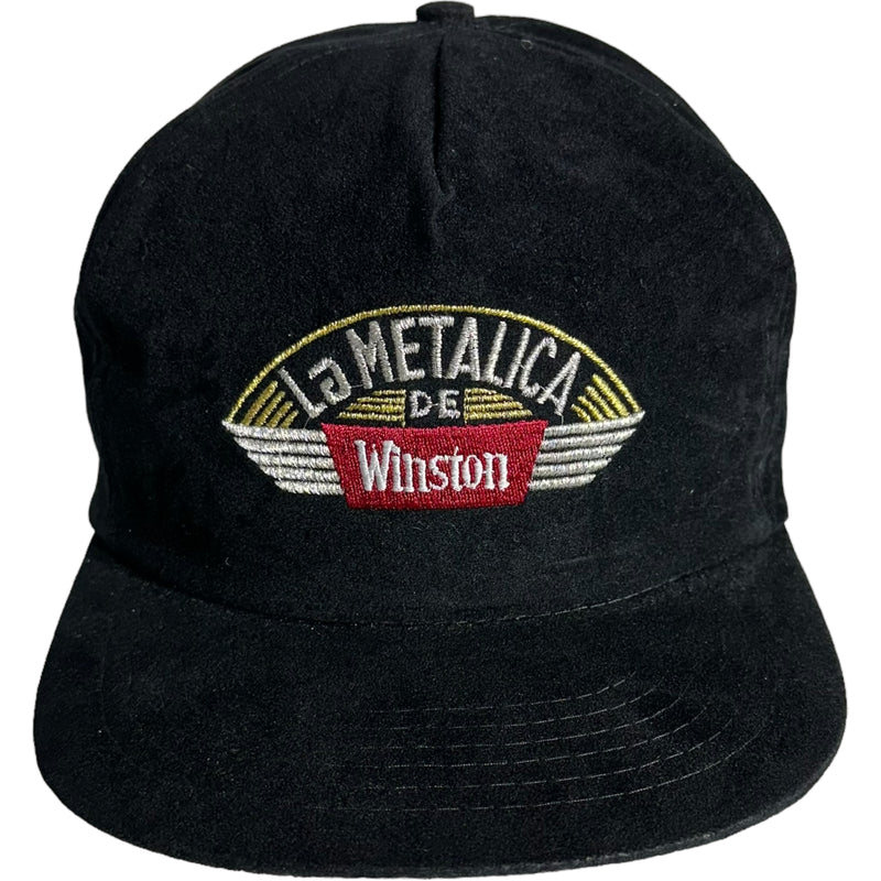 Vintage La Metalica Winston Suede Snapback Hat