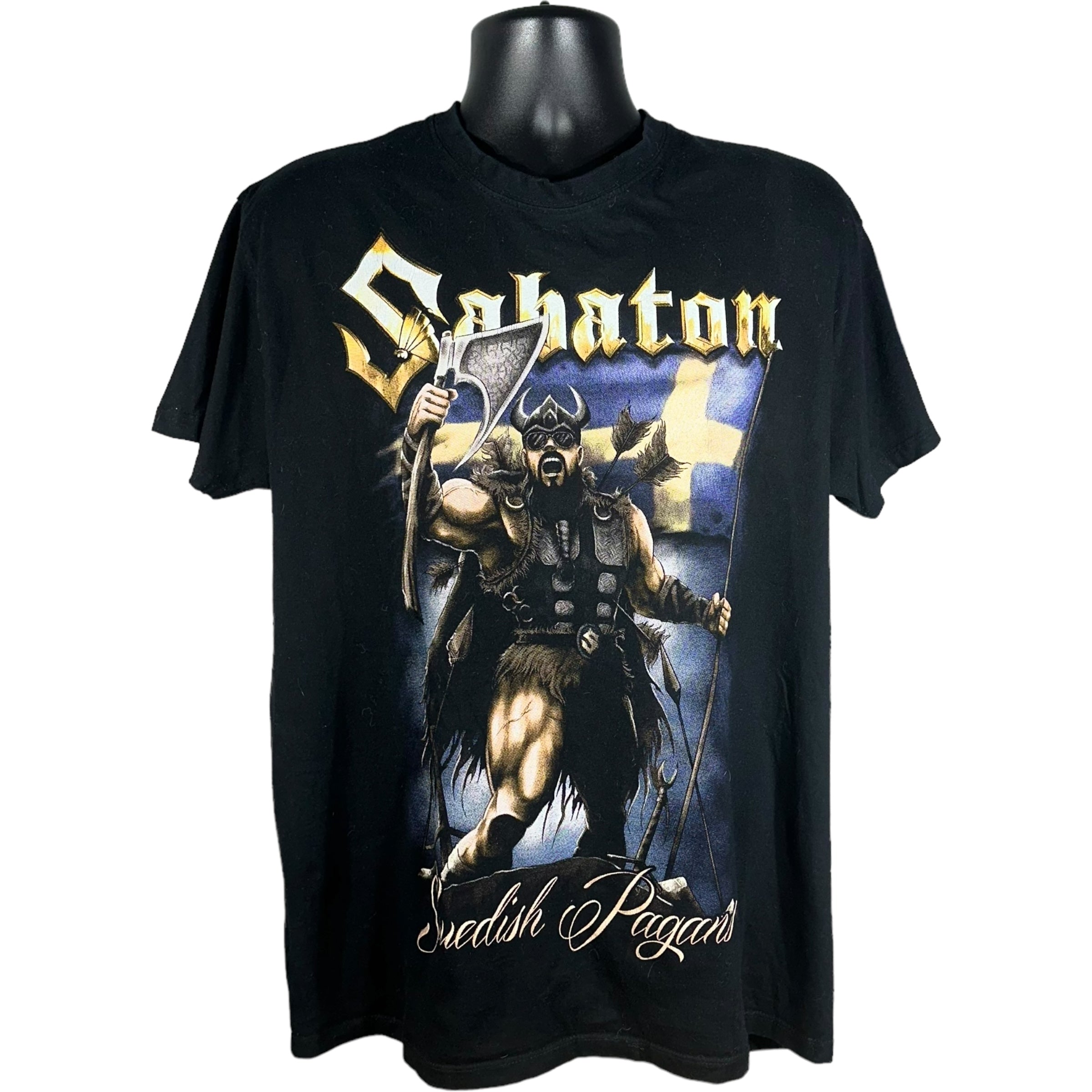 Vintage Sabaton Swedish Pagans Viking Tee