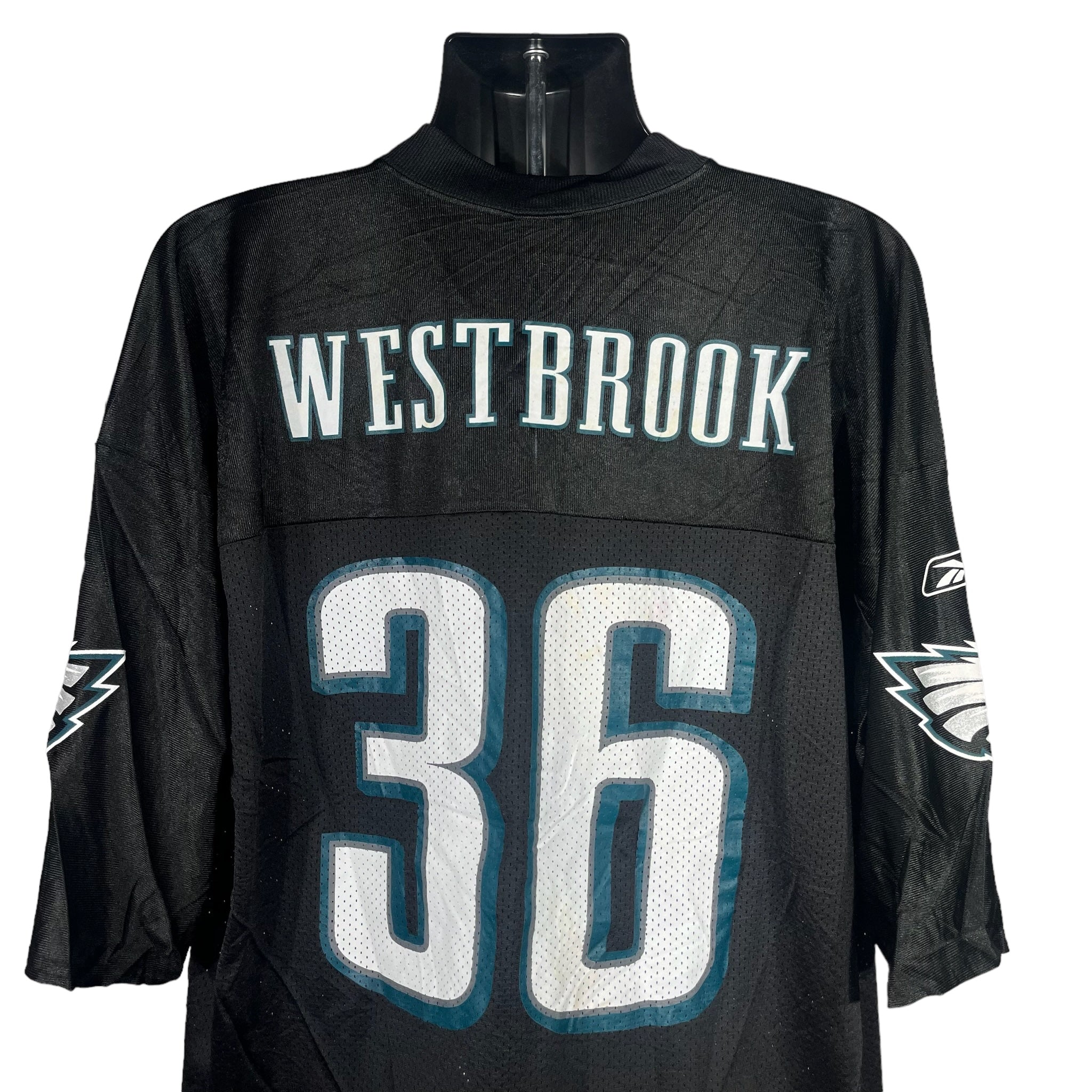 Vintage 90s NFL Philadelphia Eagles top Proline proplayer Brian Westbrook #36