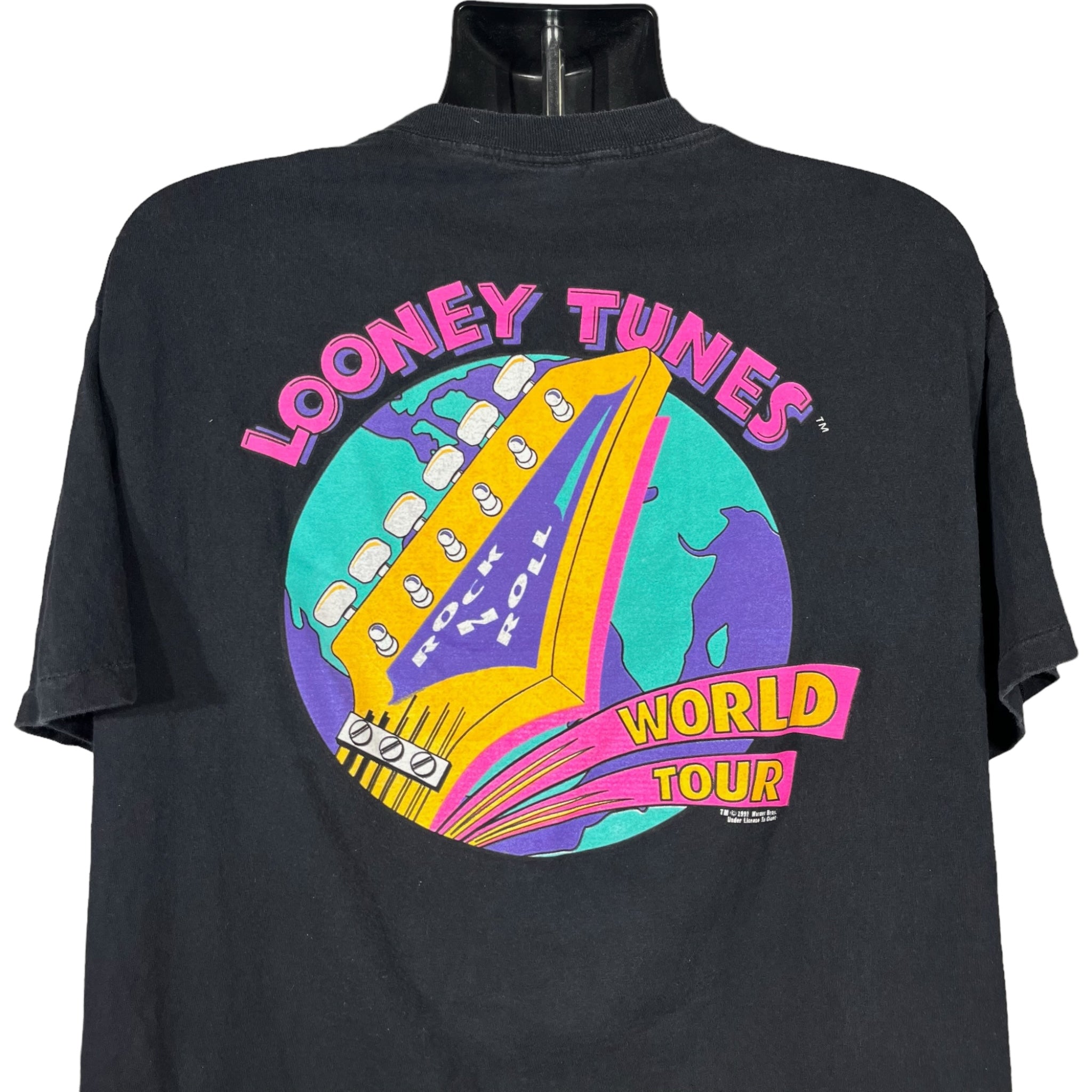 Vintage Looney Tunes "Off Beat" World Tour Tee 1991