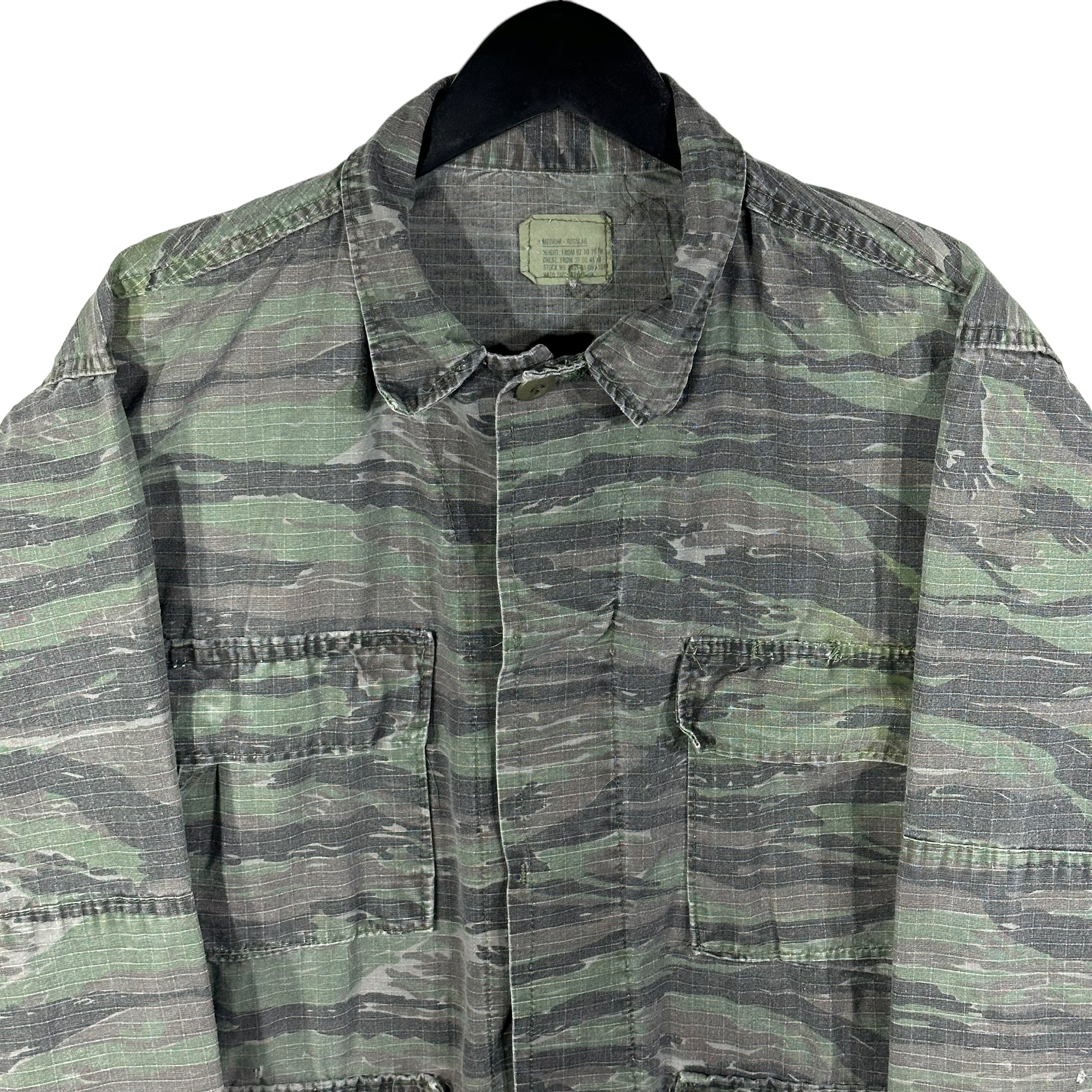 Vintage Military Camo Button Up