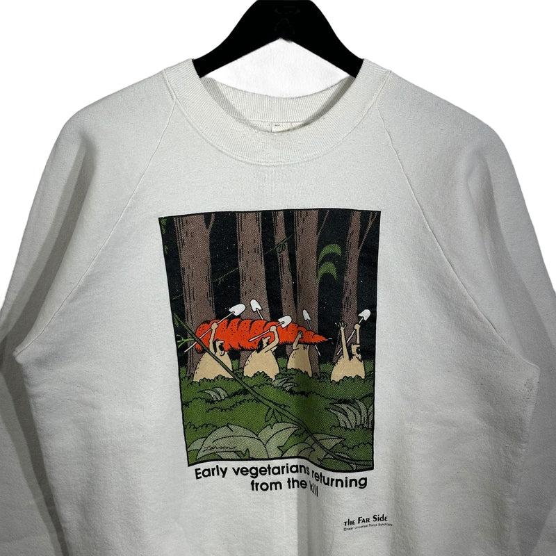 Vintage Funny Vegetarians Crewneck