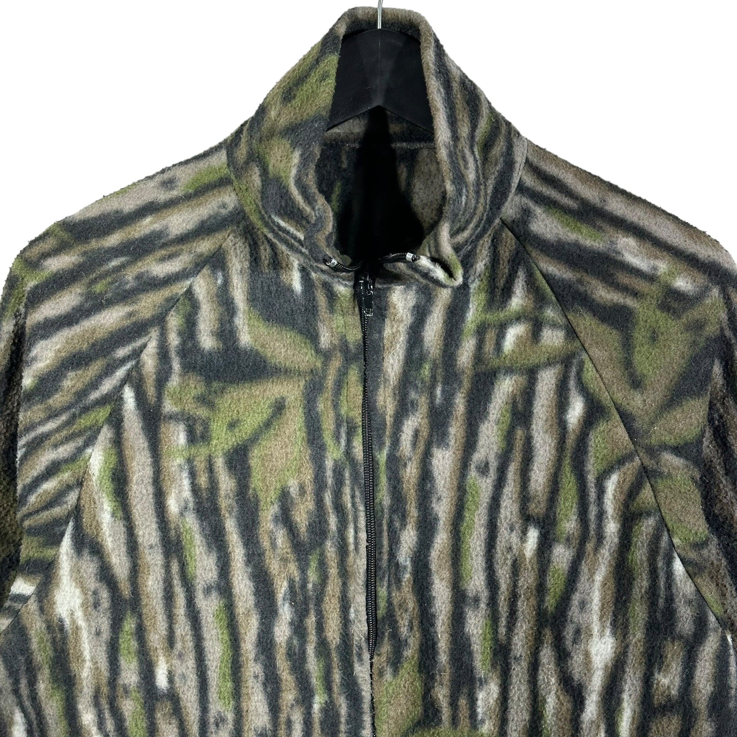 Vintage Tree Bark Camo Fleece Jacket