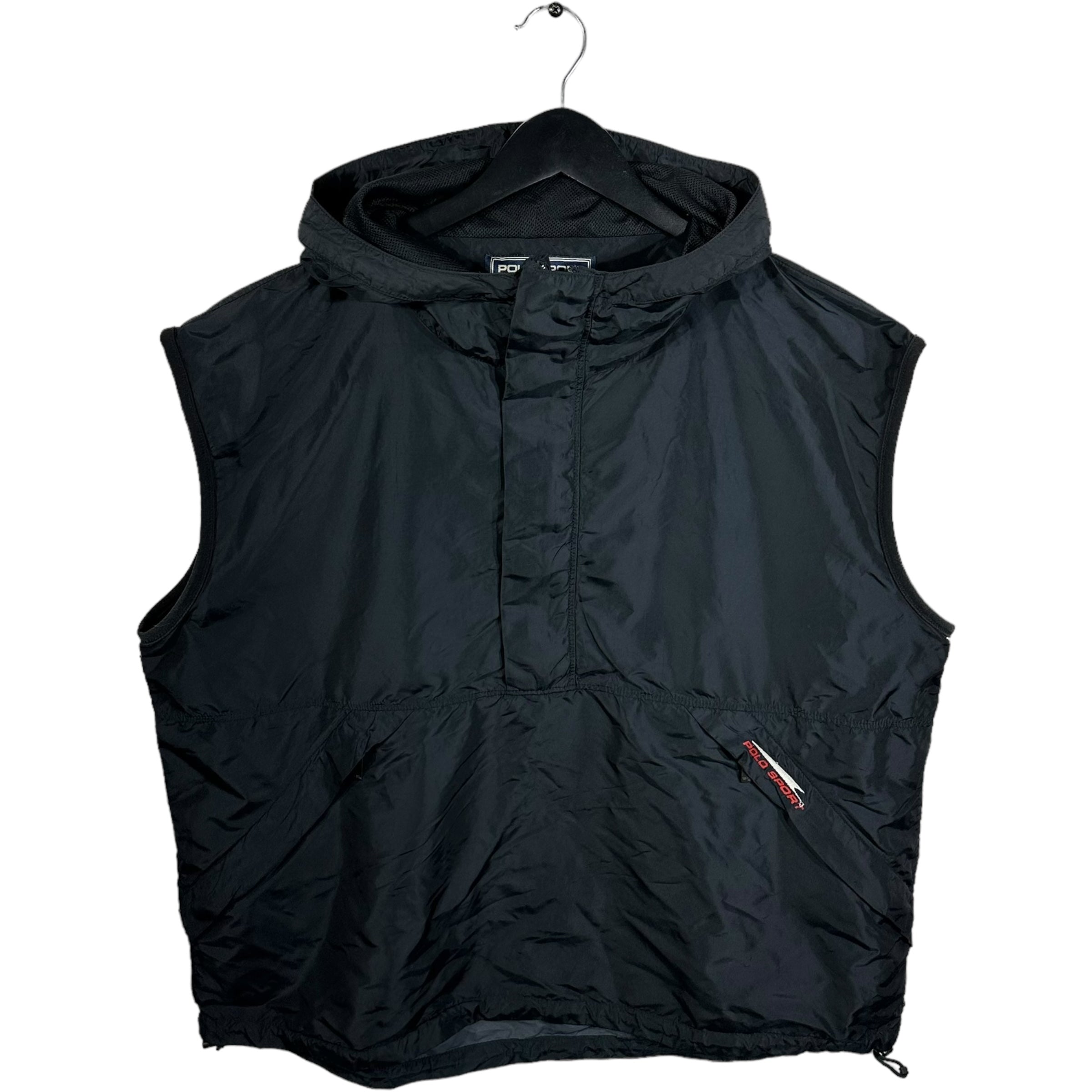 Vintage Polo Sport Nylon Hoodie Vest