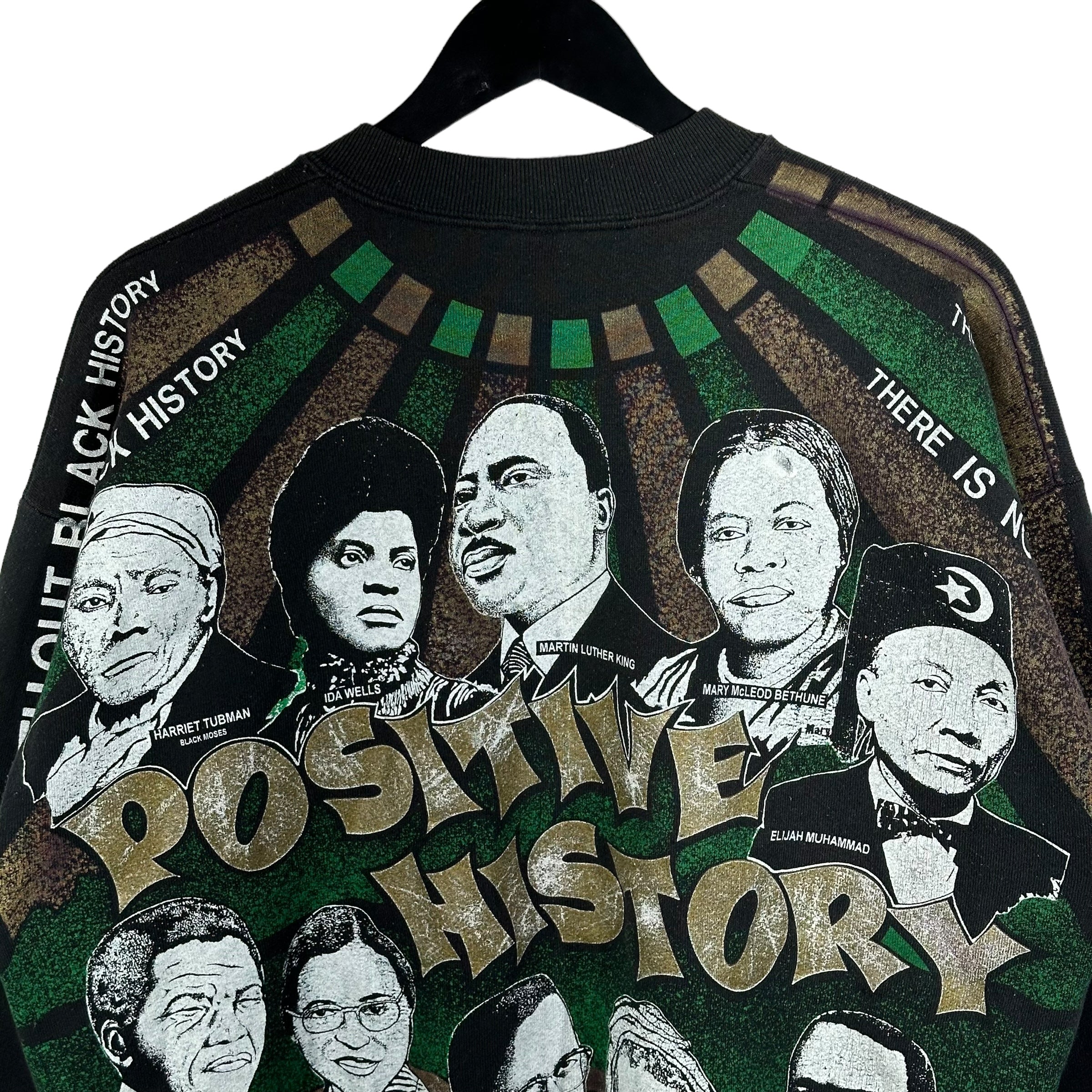 Vintage Positive History Bootleg Rap Tee AOP Sweatshirt