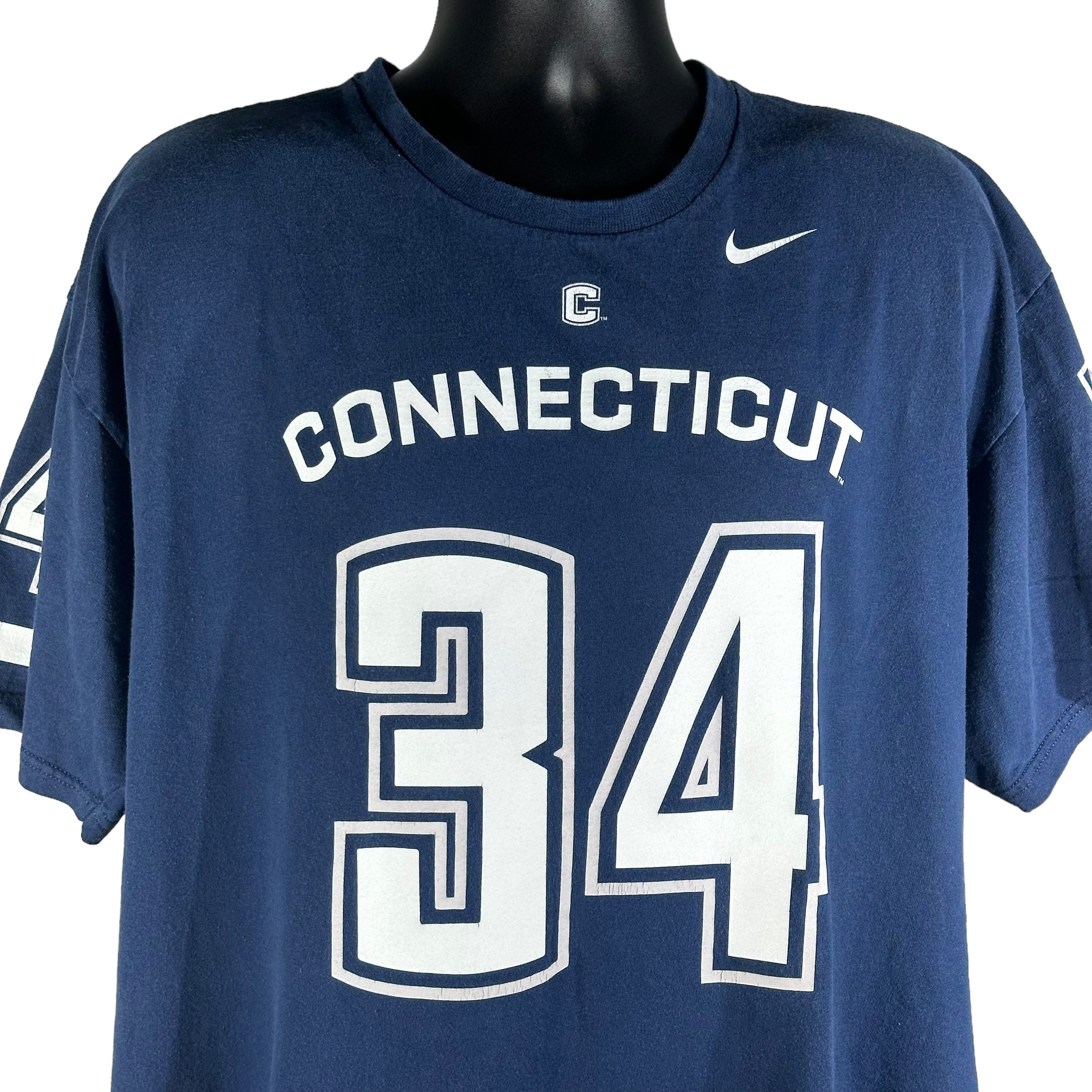 Vintage Nike UCONN Connecticut #34 Tee