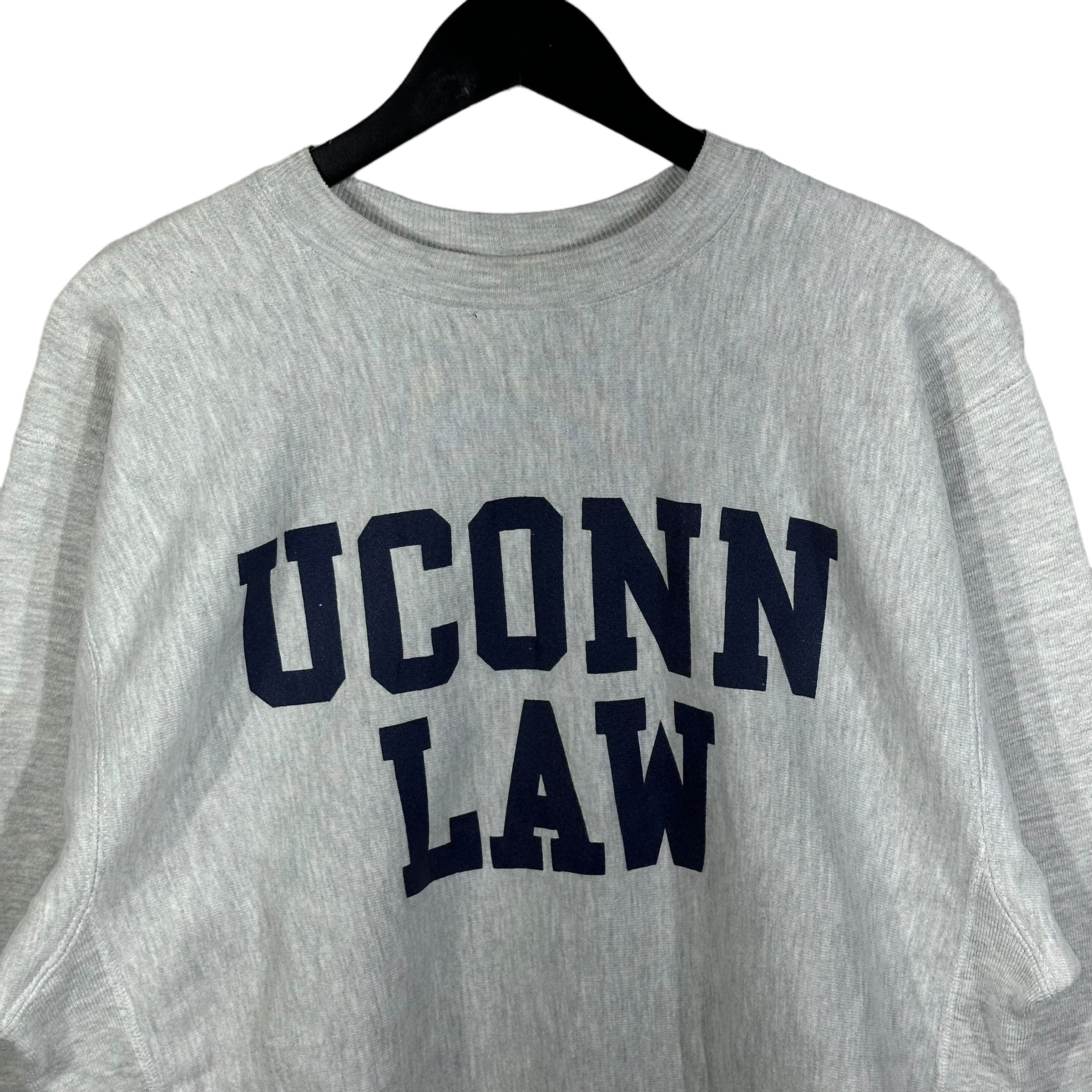 Vintage Champion Reverse Weave University Of Connecticut Law Crewneck