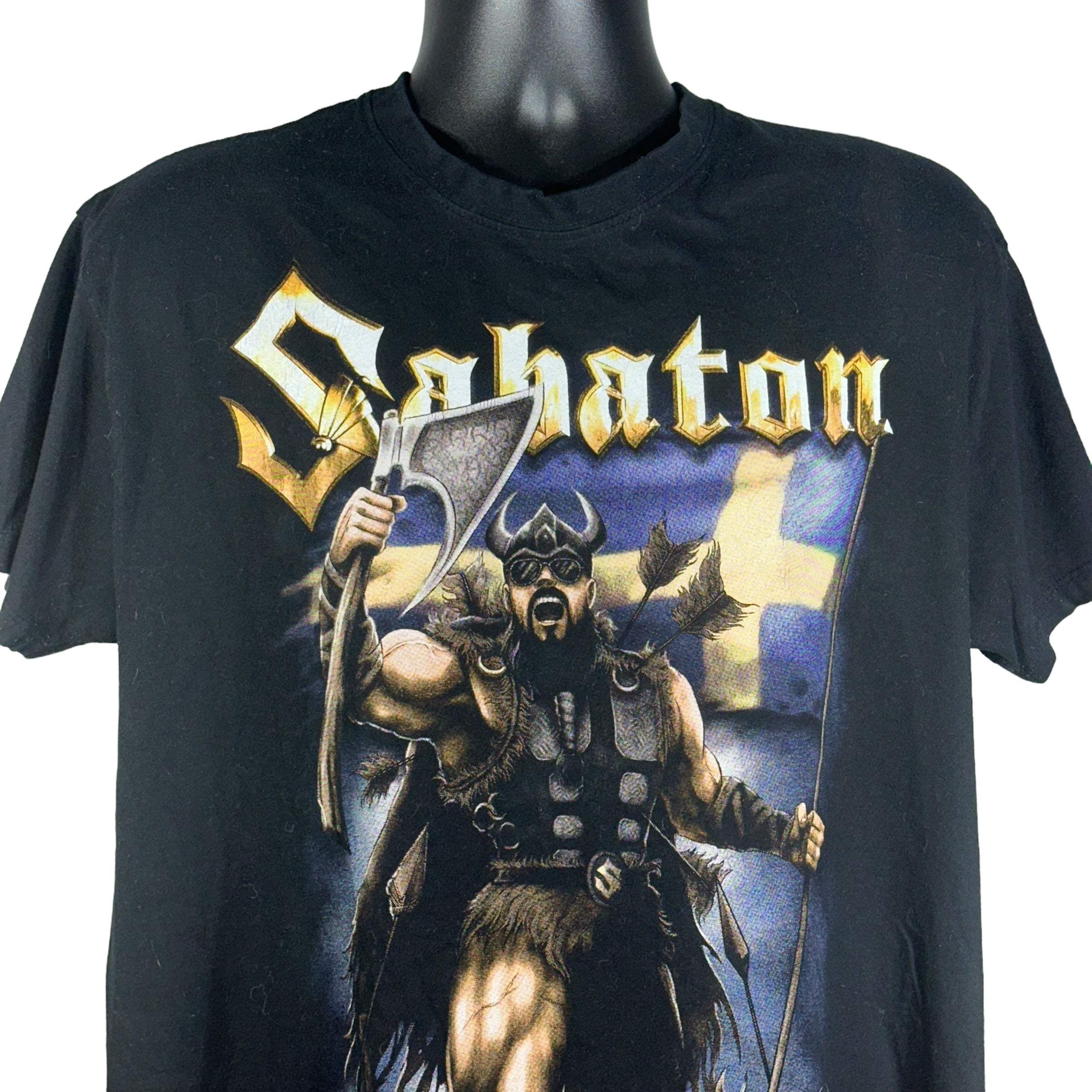 Vintage Sabaton Swedish Pagans Viking Tee