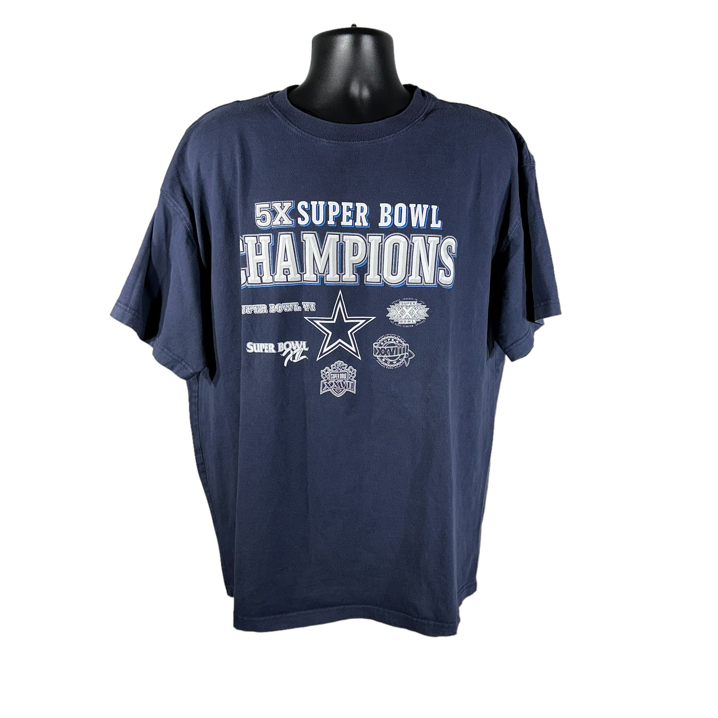 Vintage 5X Super Bowl Champions Dallas Cowboys Tee 1996