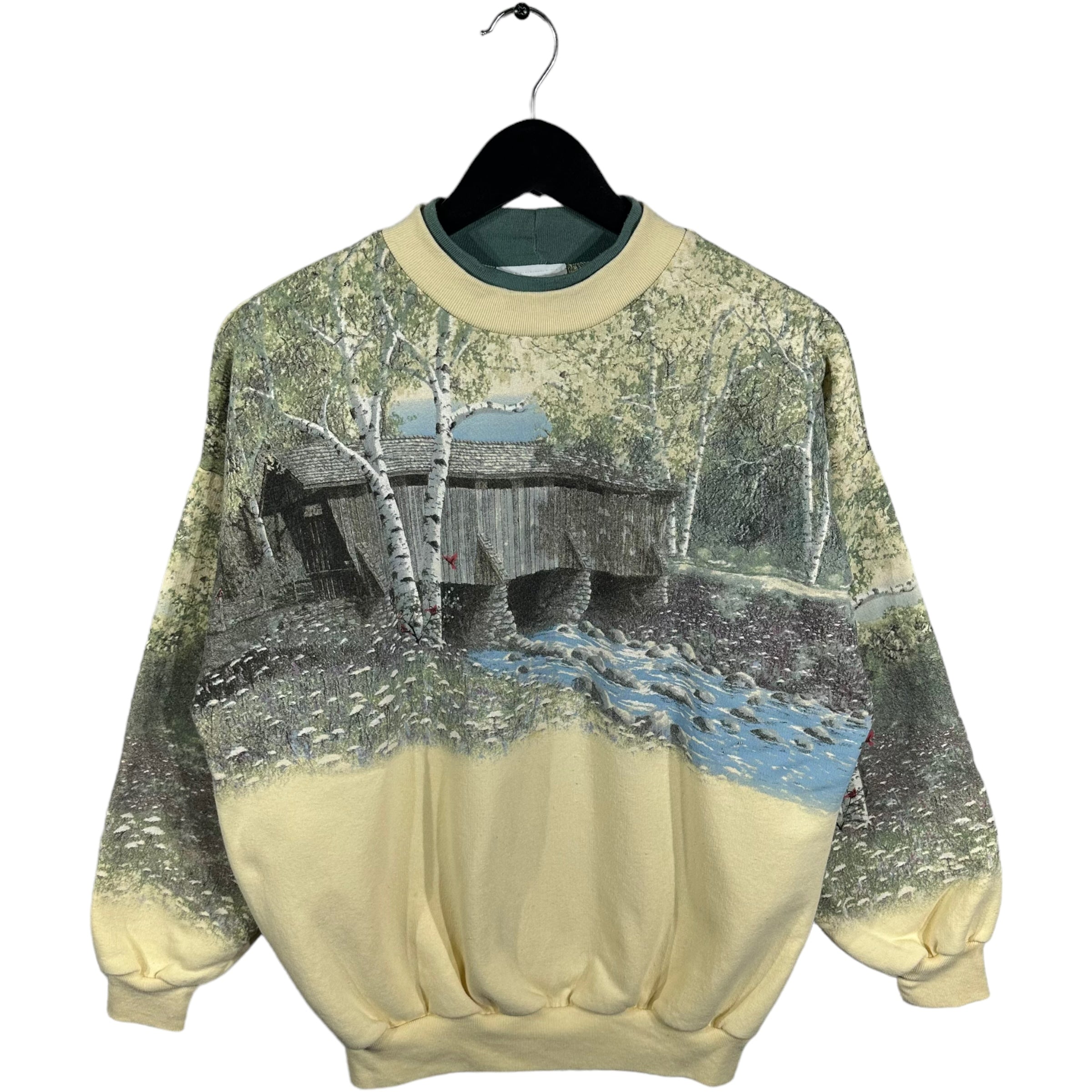 Vintage Bridge All Over Print Crewneck