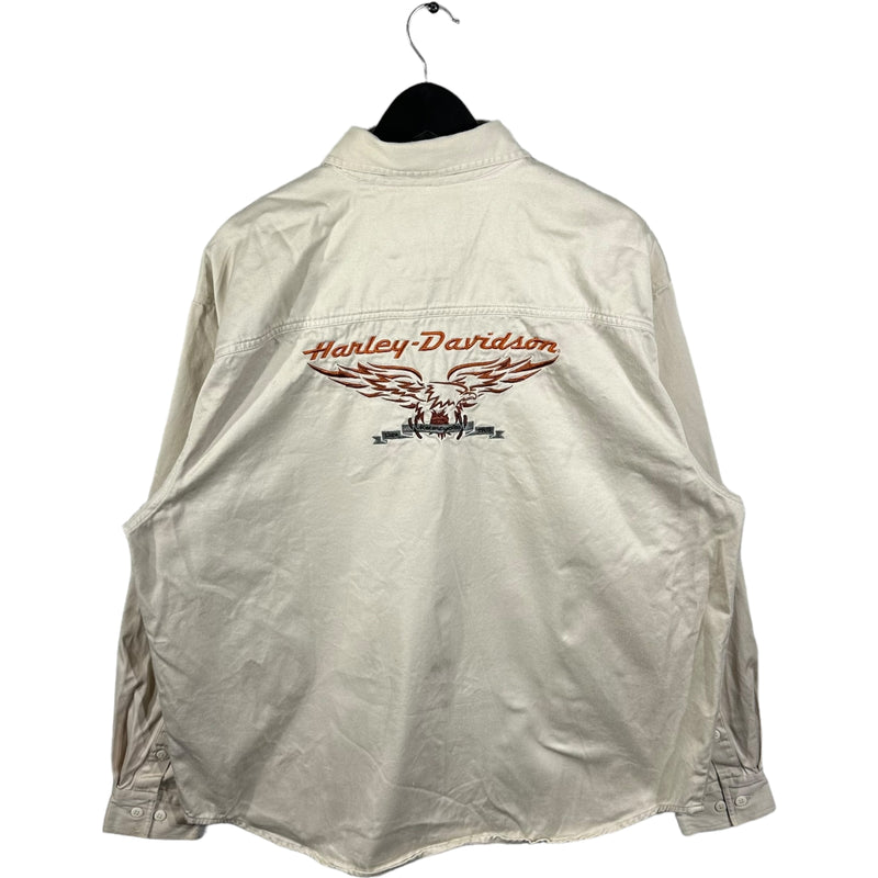 Vintage Harley Davidson Button Up