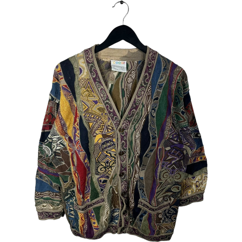 Vintage Coogi 3D Knit Cardigan Sweater