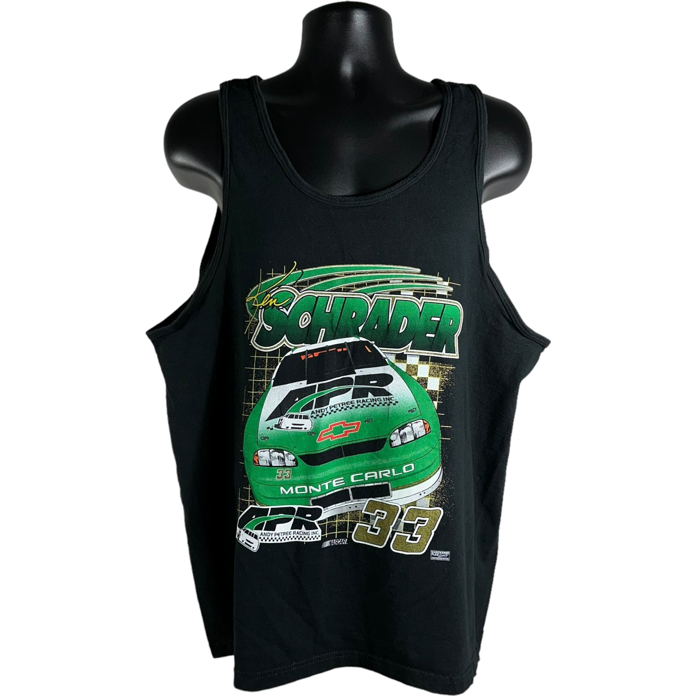 Vintage Ken Schrader #33 NASCAR Tank Top