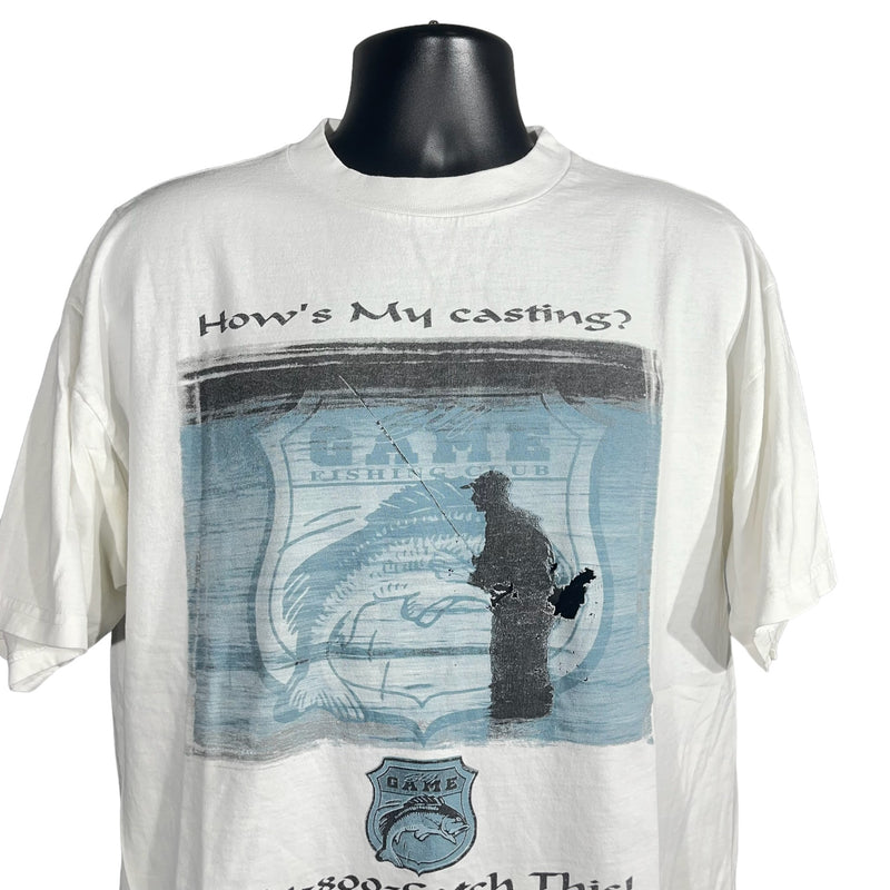 Vintage Fishing Graphic Tee 90s