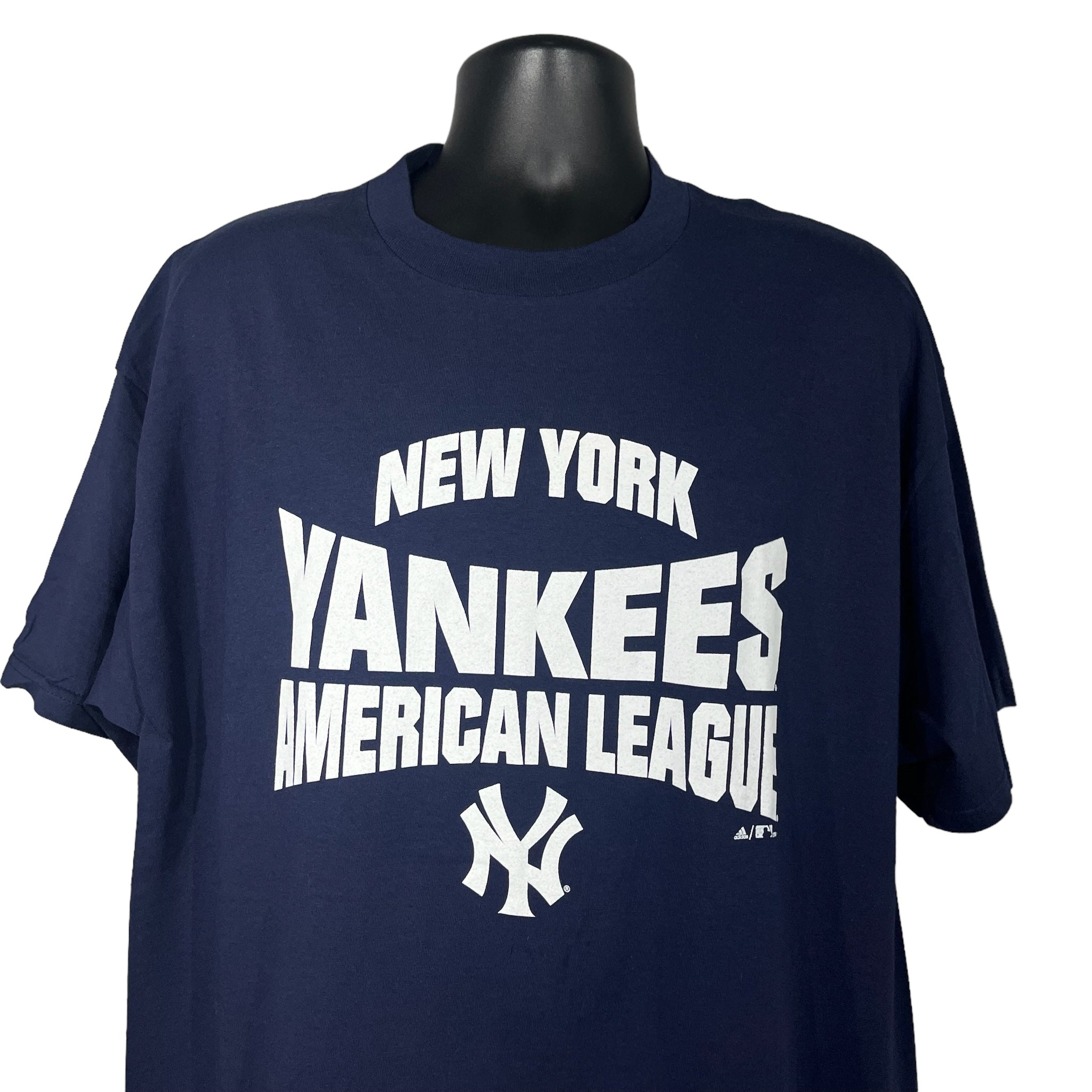 Vintage Adidas New York Yankees American League Spellout Tee