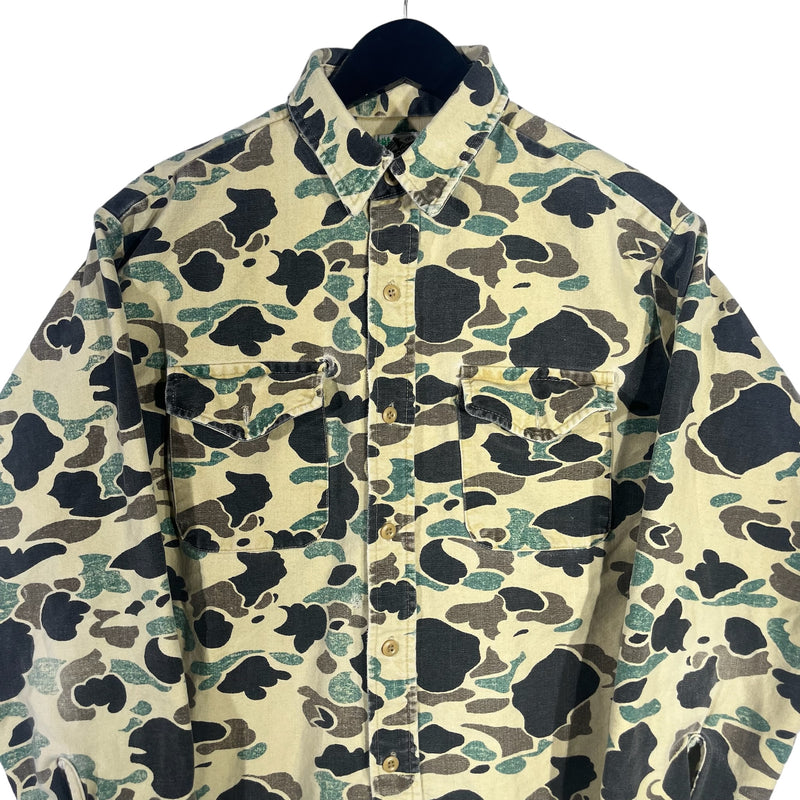 Vintage Duck Camo Button Up 90s