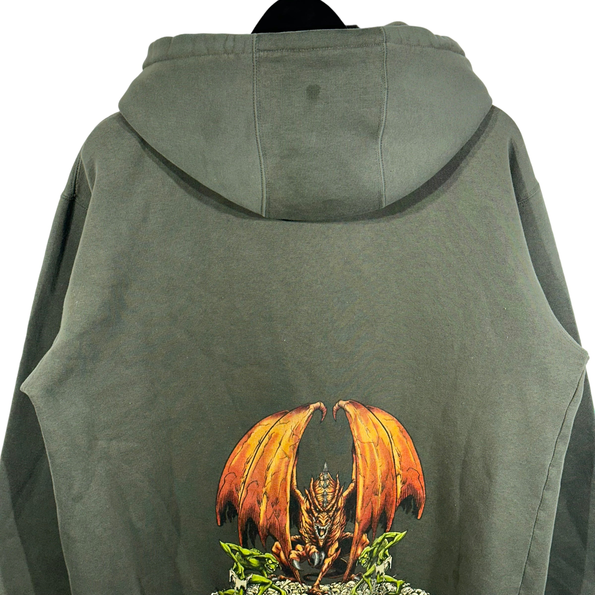 Vintage Realm Of Fire Top Heavy Skate Hoodie