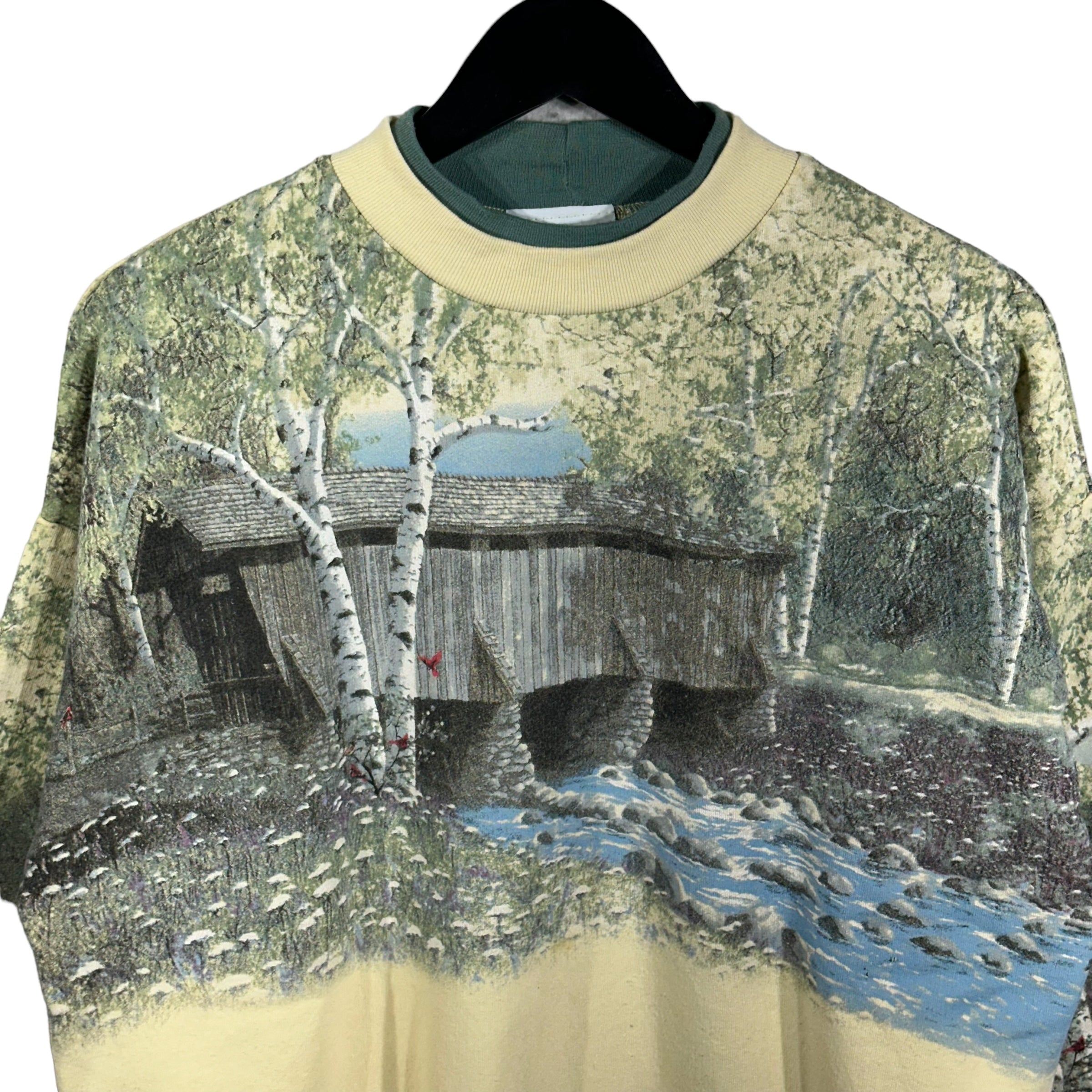 Vintage Bridge All Over Print Crewneck