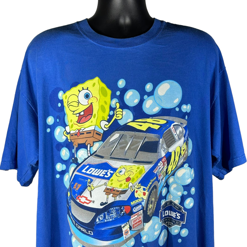 Vintage NASCAR Team Lowe's "Spongebob" Jimmie Johnson #48 Tee