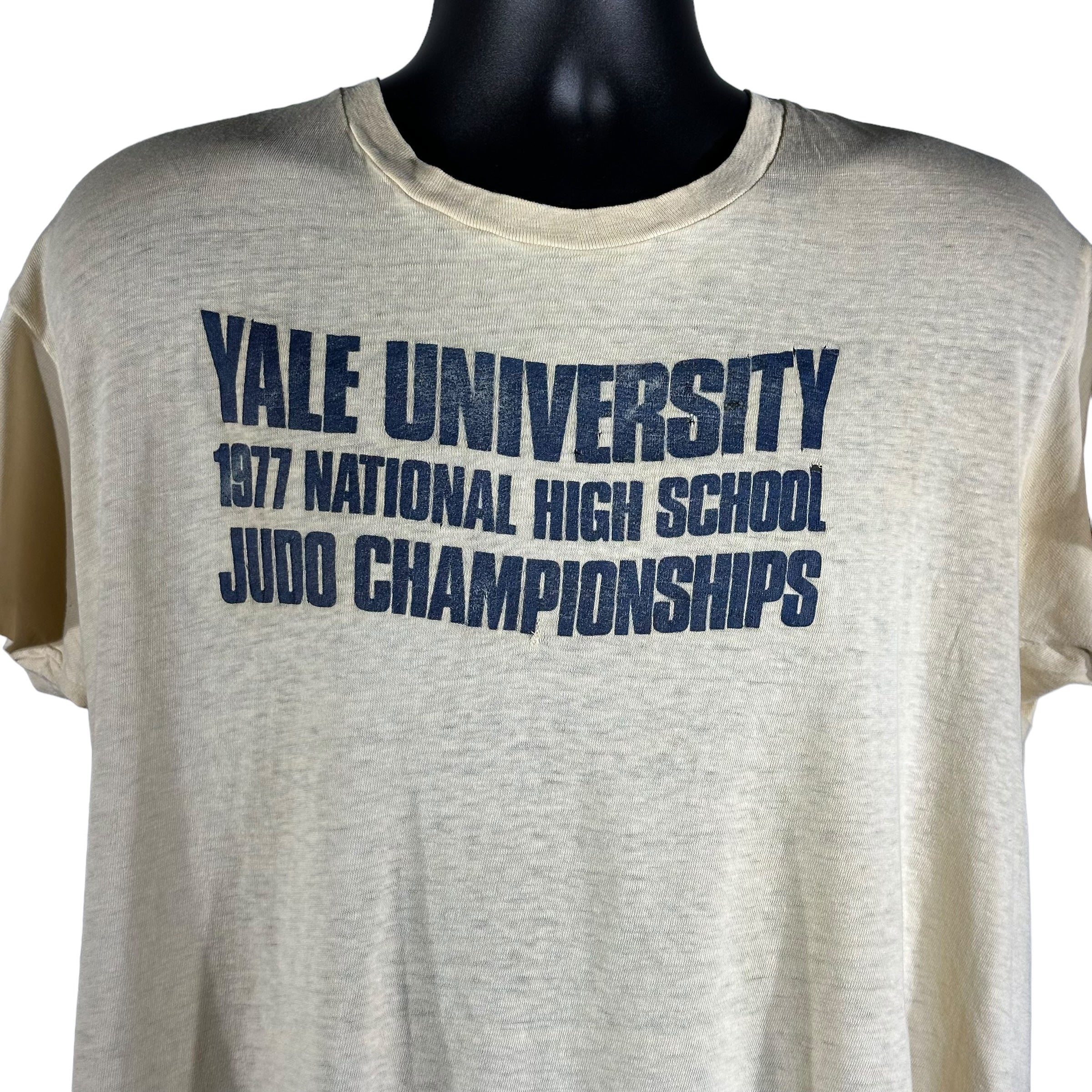 Vintage Yale University Judo Championship Tee 1977