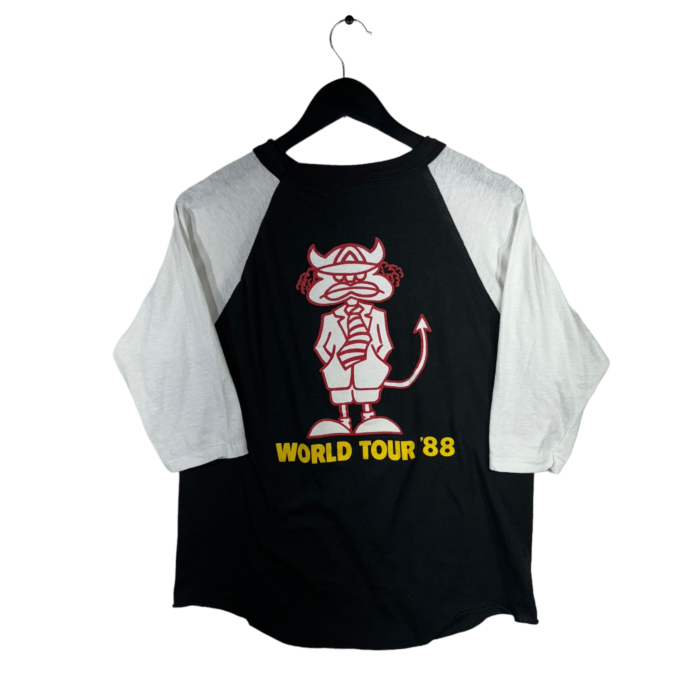 Vintage AC/DC "Blow Up Your Video" World Tour Raglan 3/4 Sleeve Tee 1988