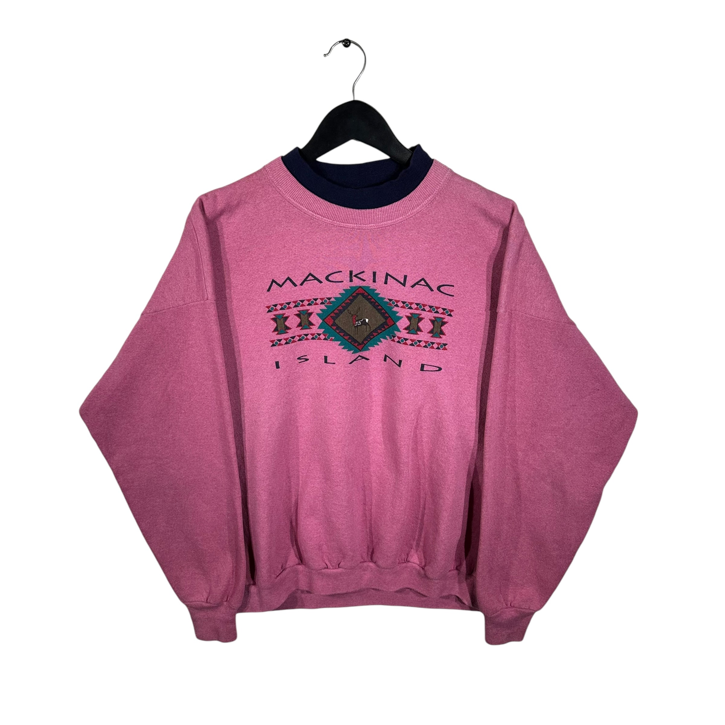 Vintage Mackinac Island Double Collar Crewneck