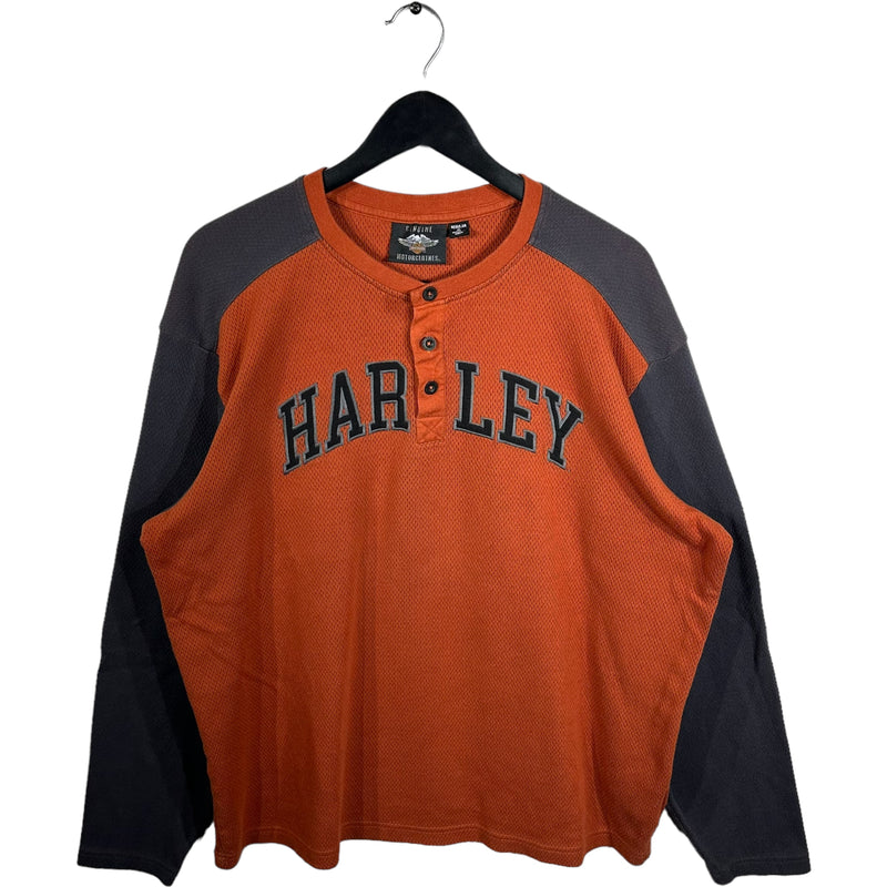 Vintage Harley Davidson 1/4 Button Crewneck