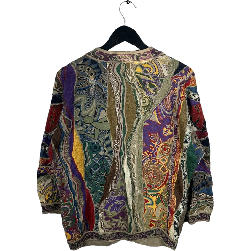 Vintage Coogi 3D Knit Cardigan Sweater