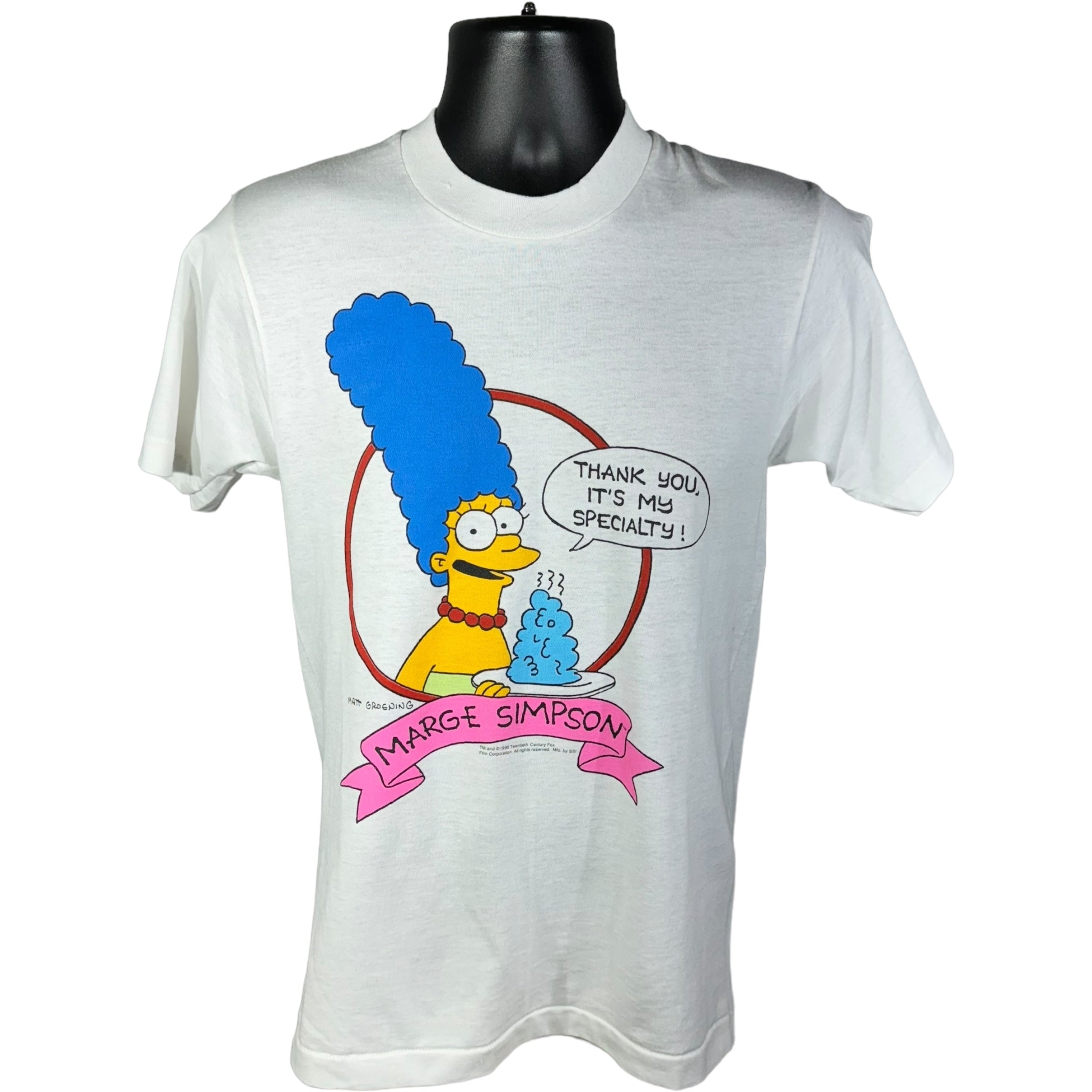 Vintage Marge Simpson "Thank You It's My Specialty" Tee 1990