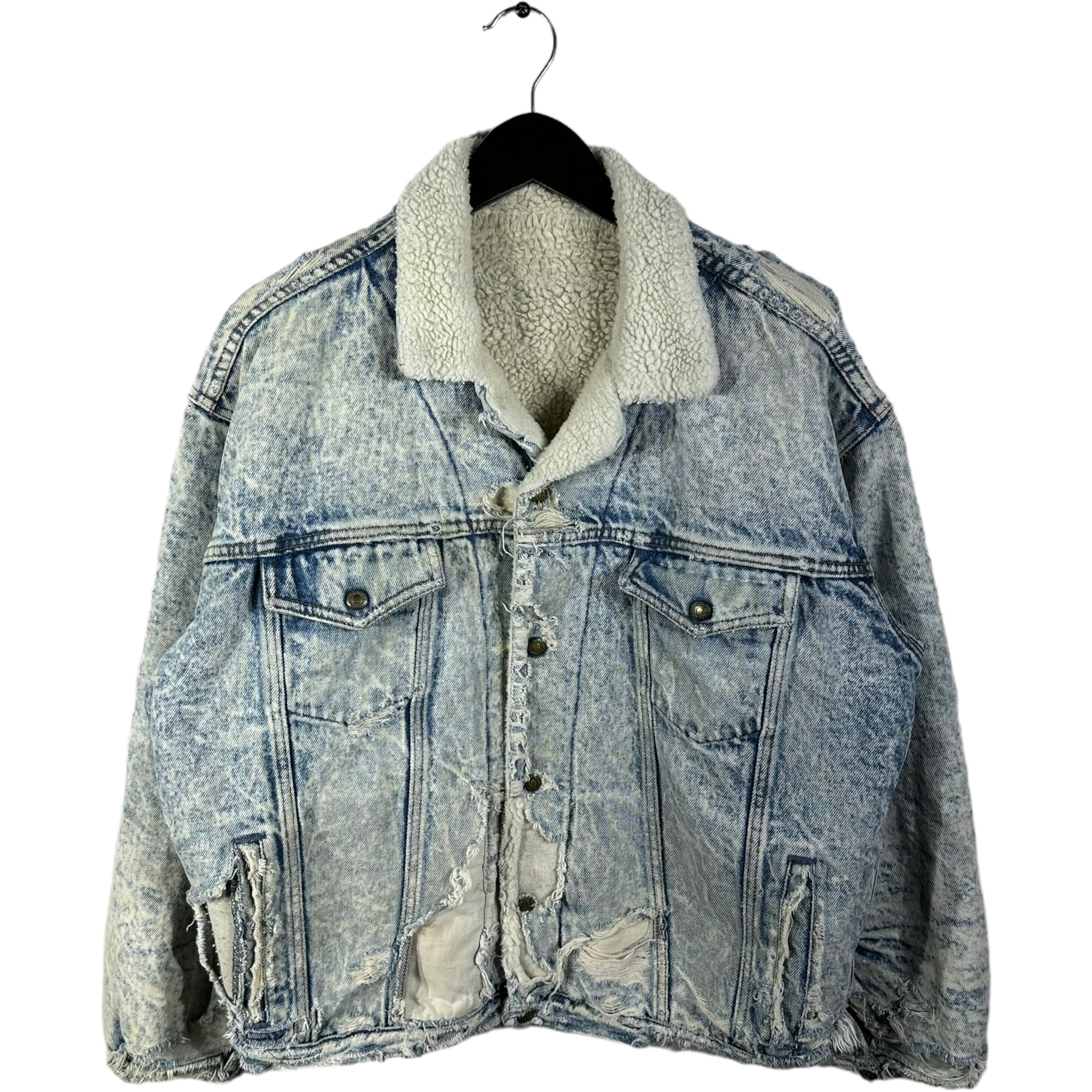 Gap sherpa jean jacket on sale