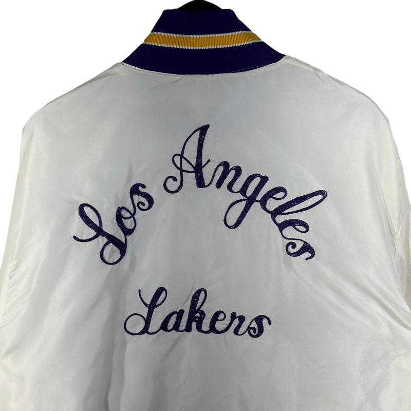 Vintage Los Angeles Lakers Kareem Abdul Jabbar Bomber Jacket