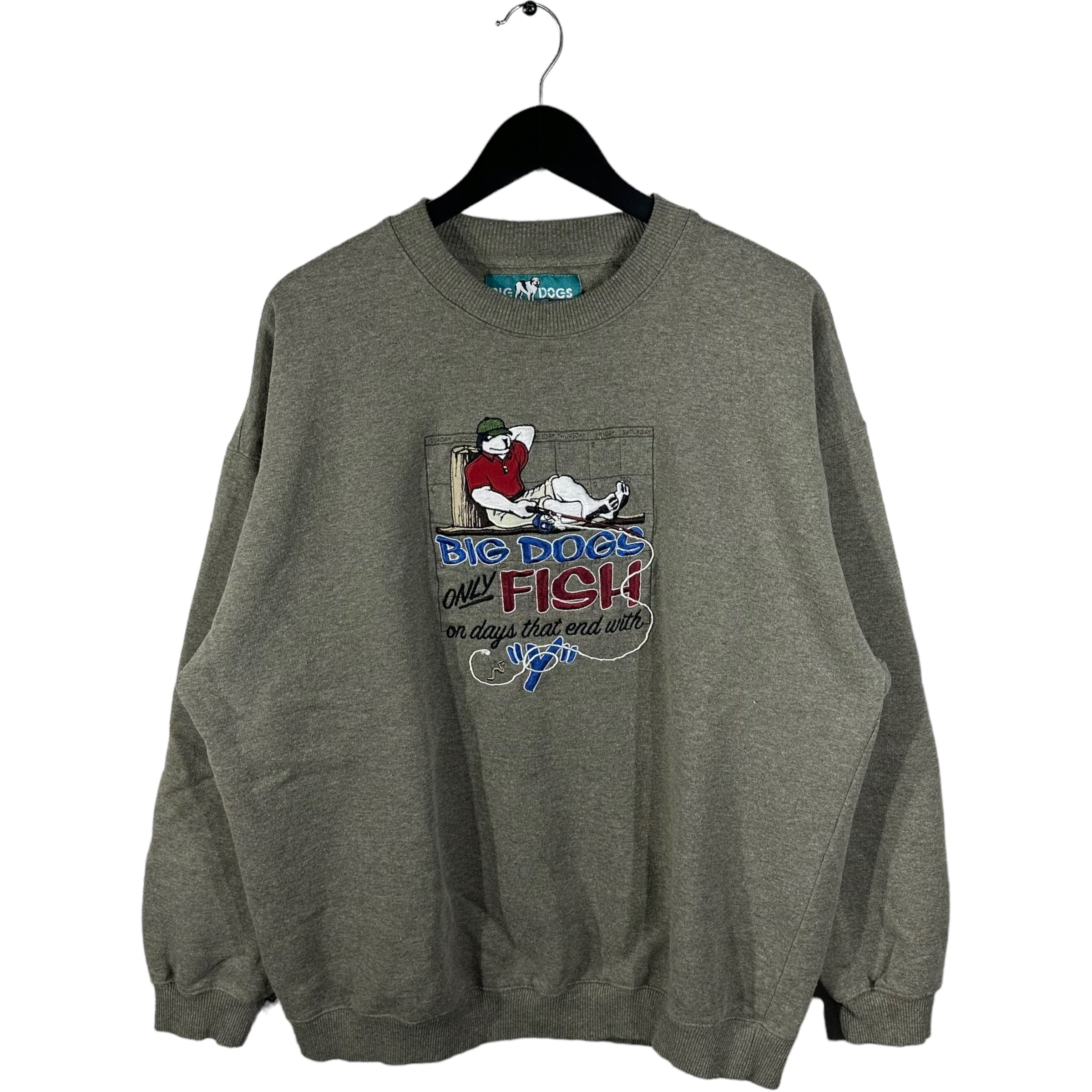 Vintage Big Dogs Fishing Crewneck