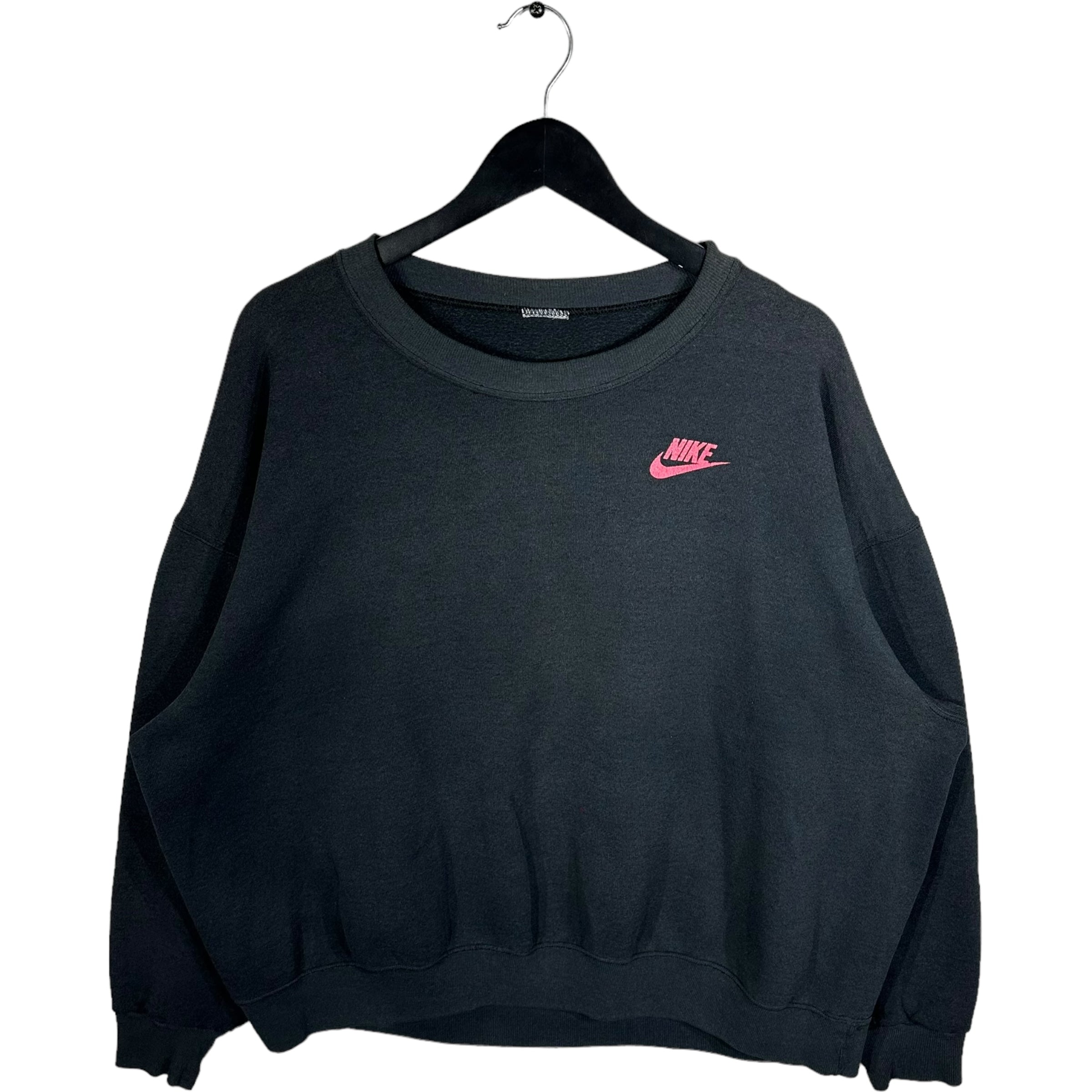 Vintage 80s 90s red nike just do it graphic crewneck on sale sweatshirt size small