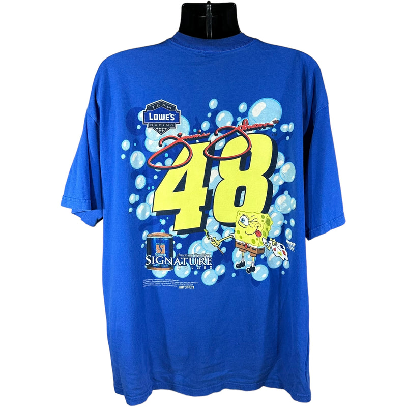 Vintage NASCAR Team Lowe's "Spongebob" Jimmie Johnson #48 Tee