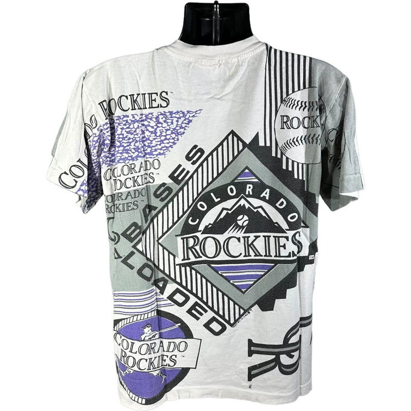 Vintage Colorado Rockies All Over Print Tee