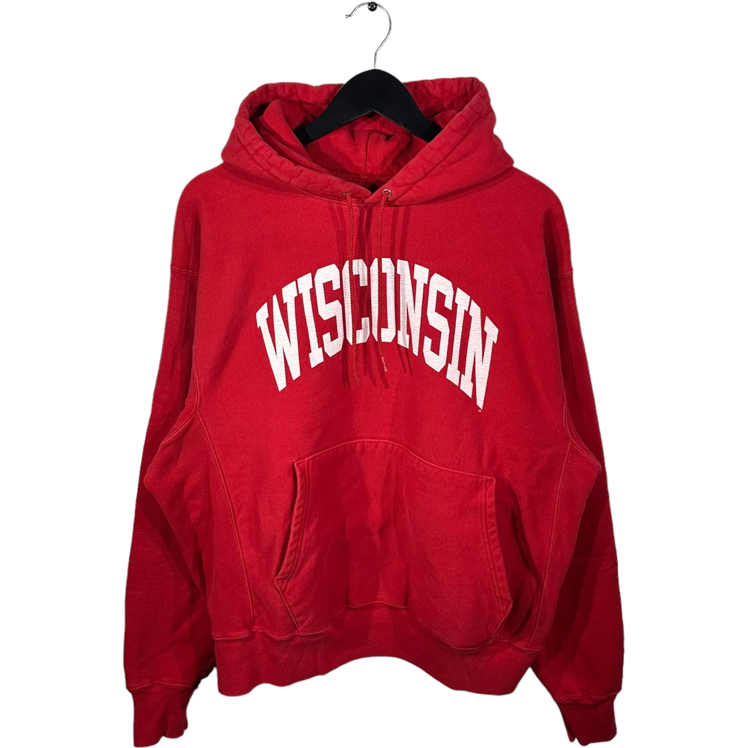 Y2K Champion Premium Reverse Weave Wisconsin Hoodie