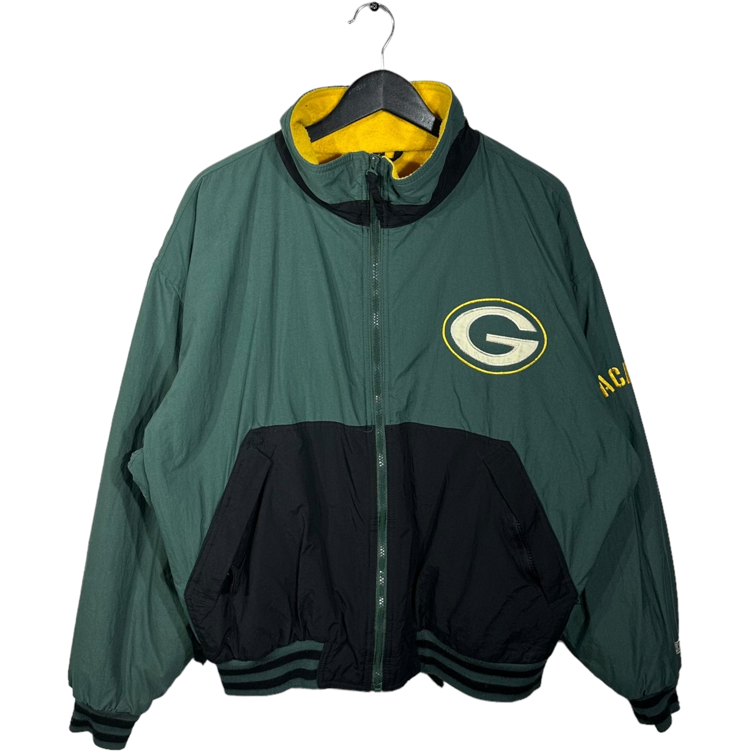 Vintage Green Bay Packers Fleece Lined Mirage Jacket